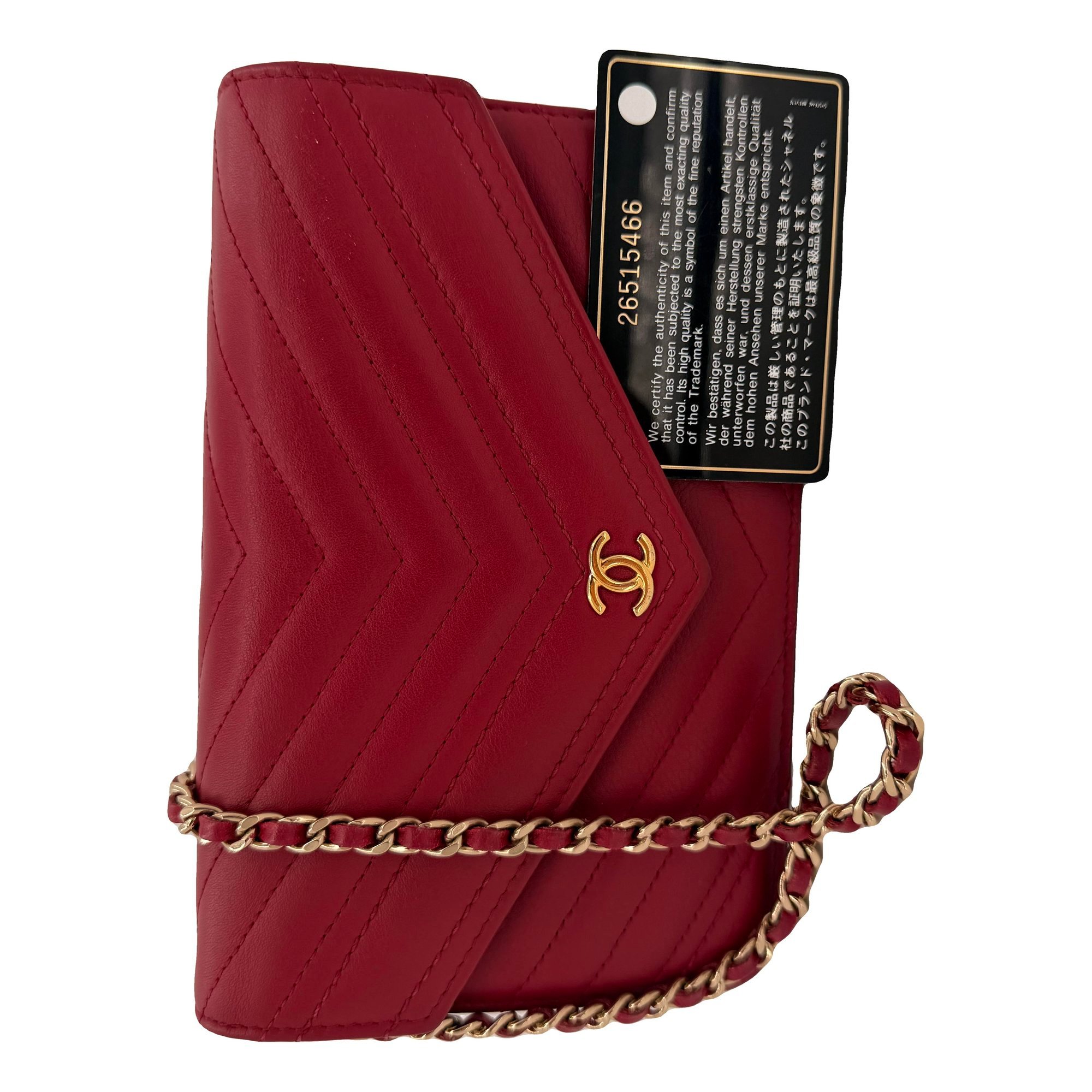 Trendy CC Wallet on Chain leather crossbody bag
