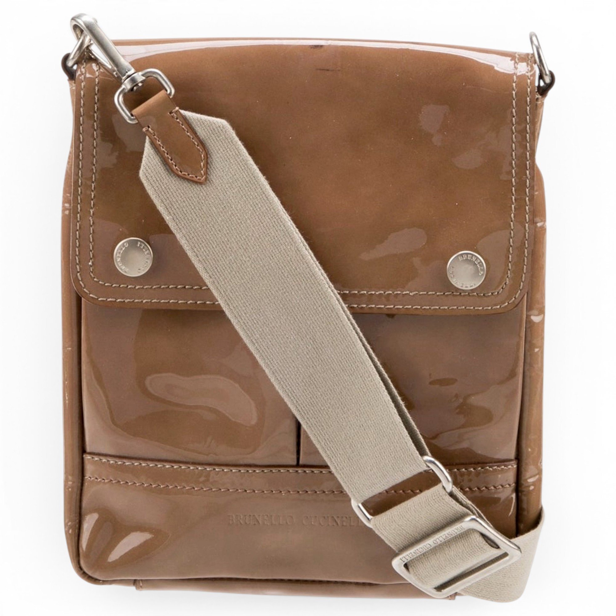 Patent leather crossbody bag