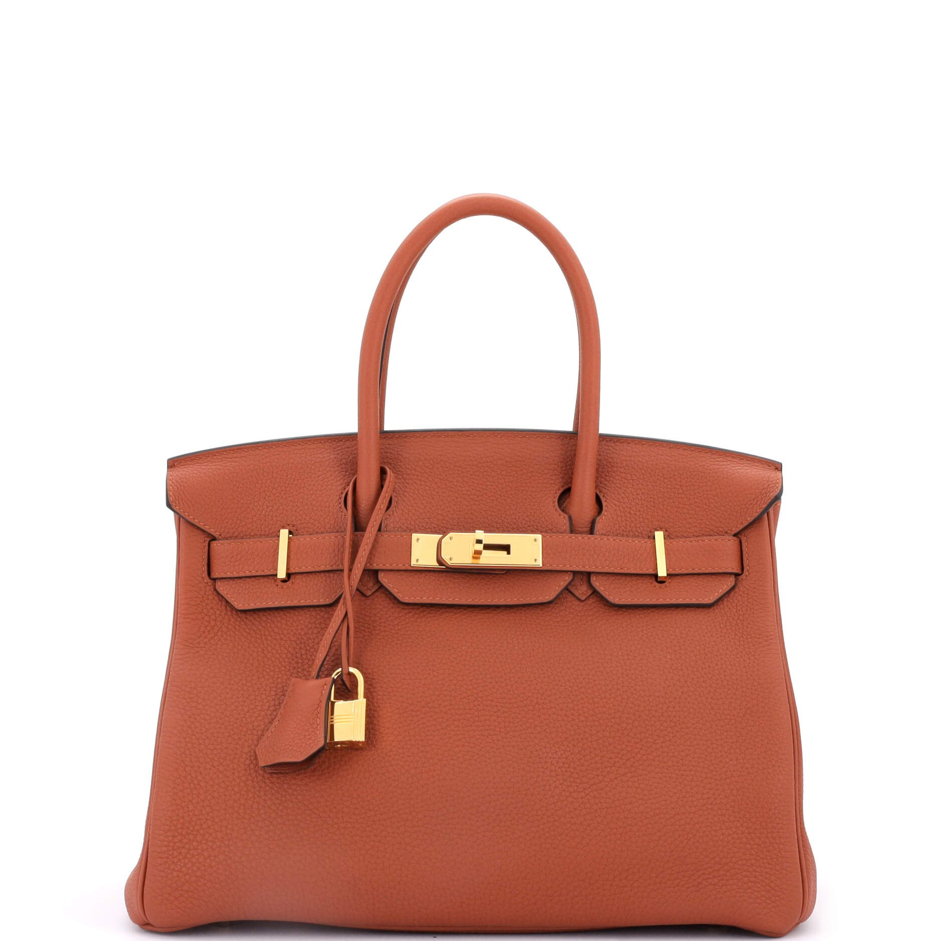 Hermes Birkin Handbag Cuivre Togo with Gold Hardware 30