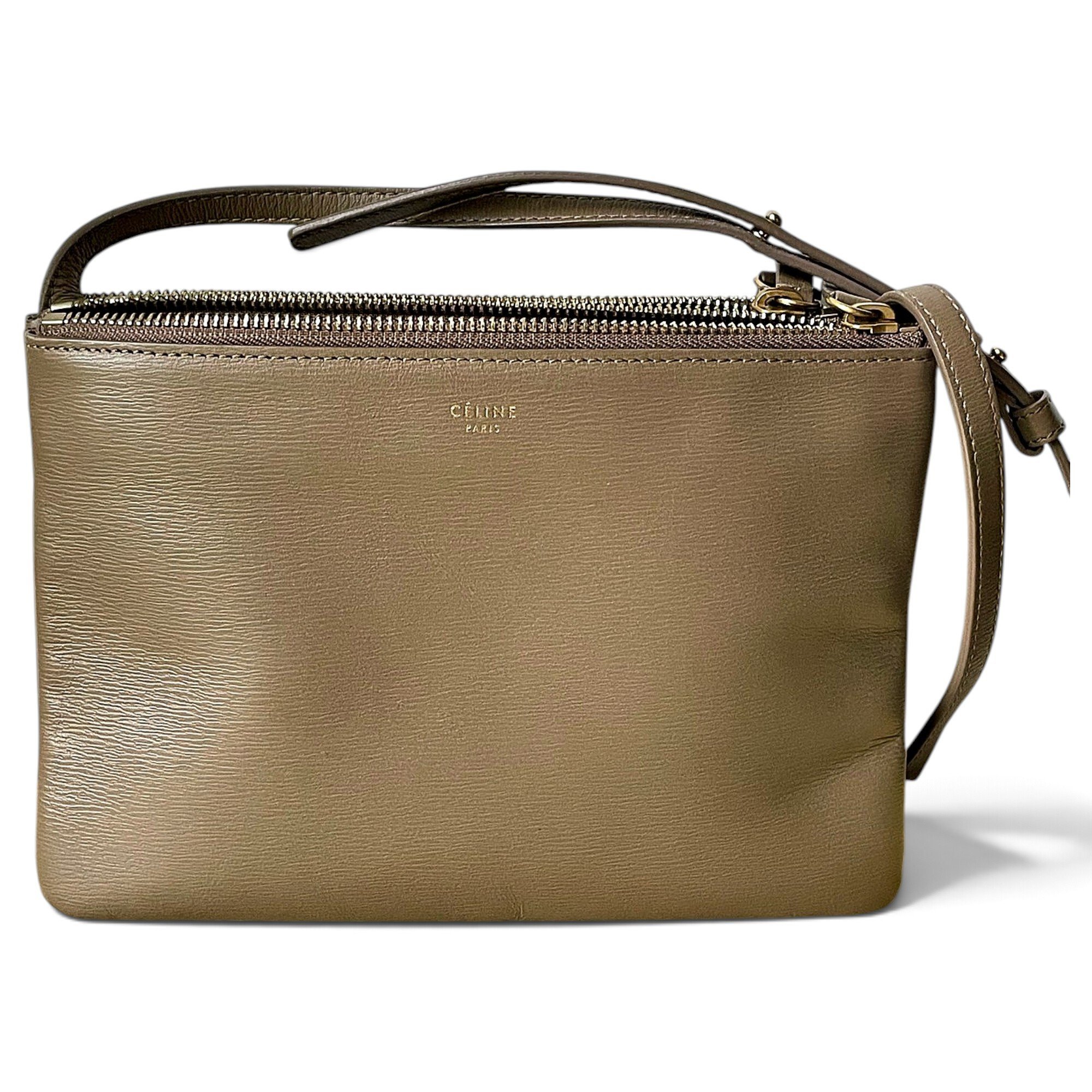 Trio leather crossbody bag