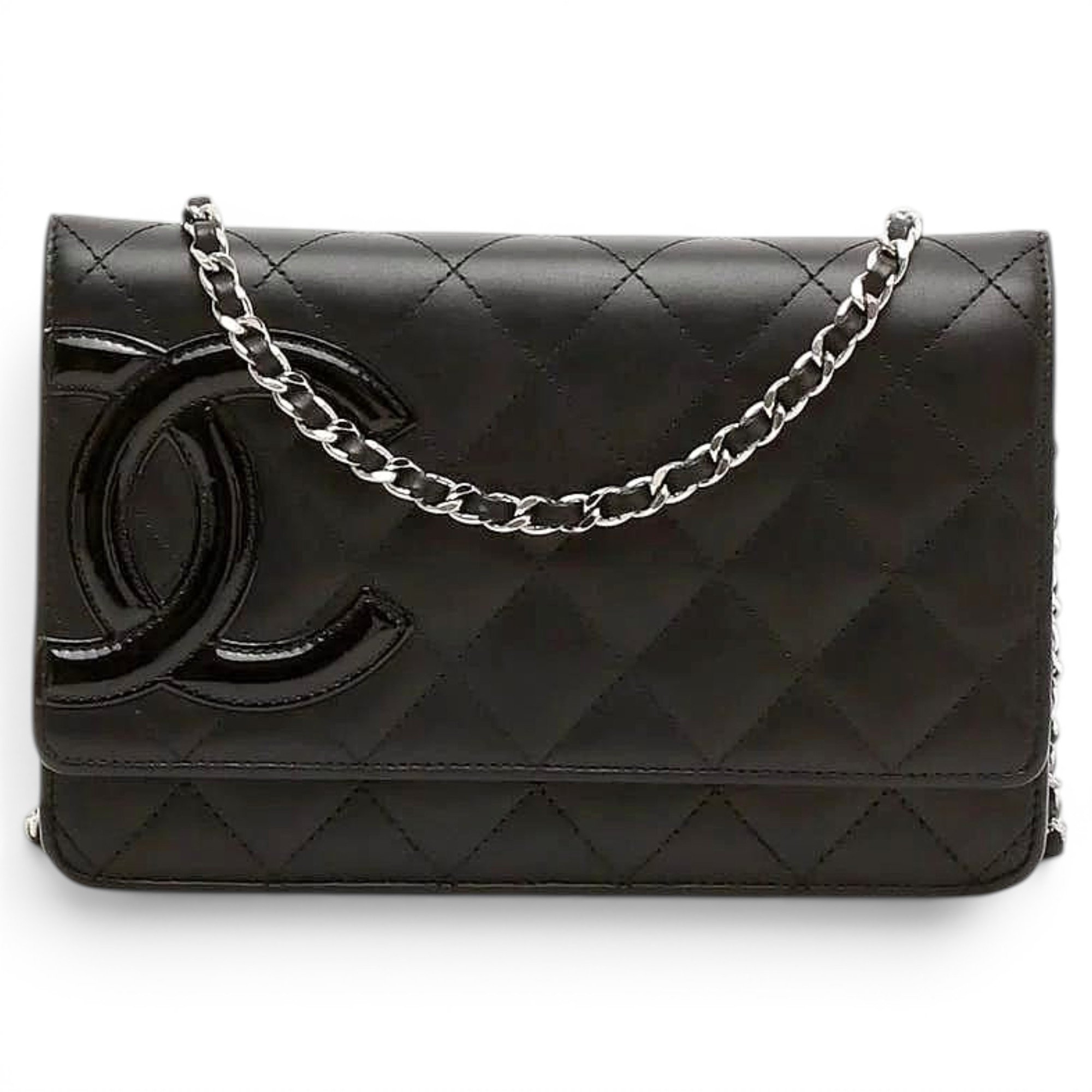 Wallet On Chain leather crossbody bag