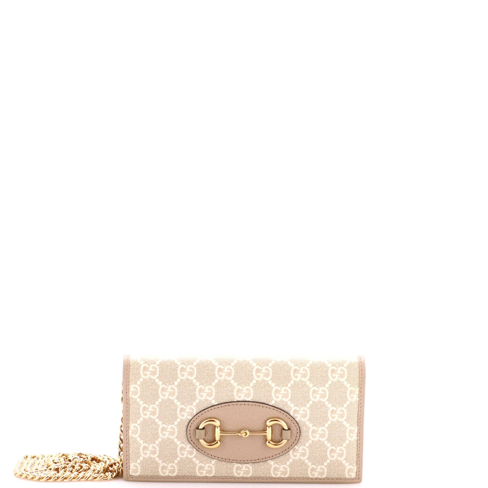 Horsebit 1955 Chain Wallet GG Coated Canvas