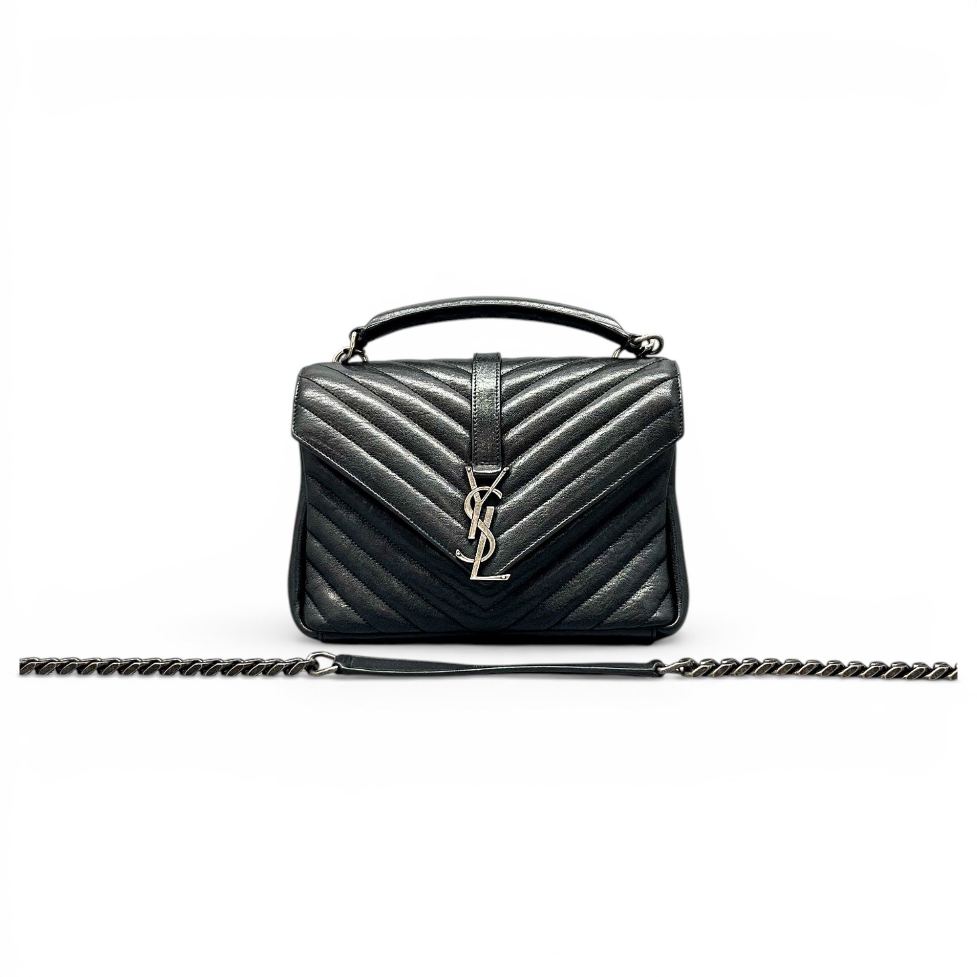 Collége monogramme leather handbag