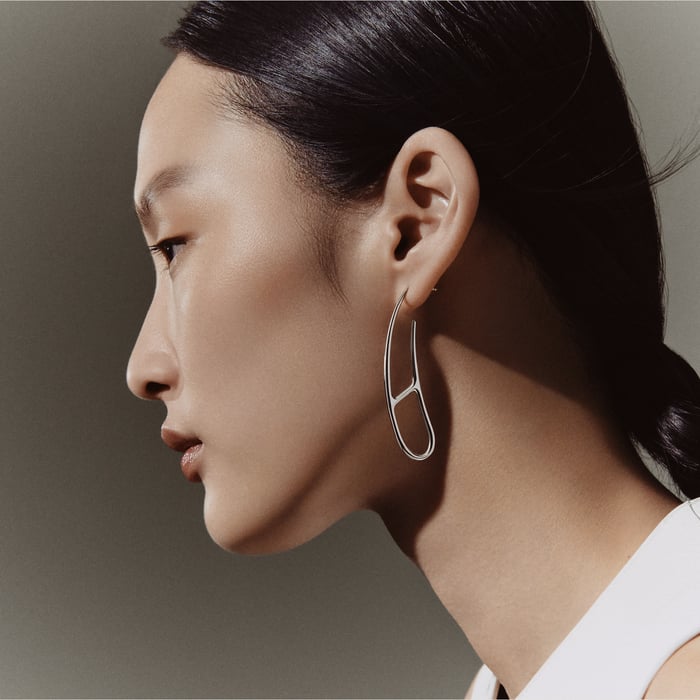 Sans Coloris Chaine d'Ancre Twist Earrings
