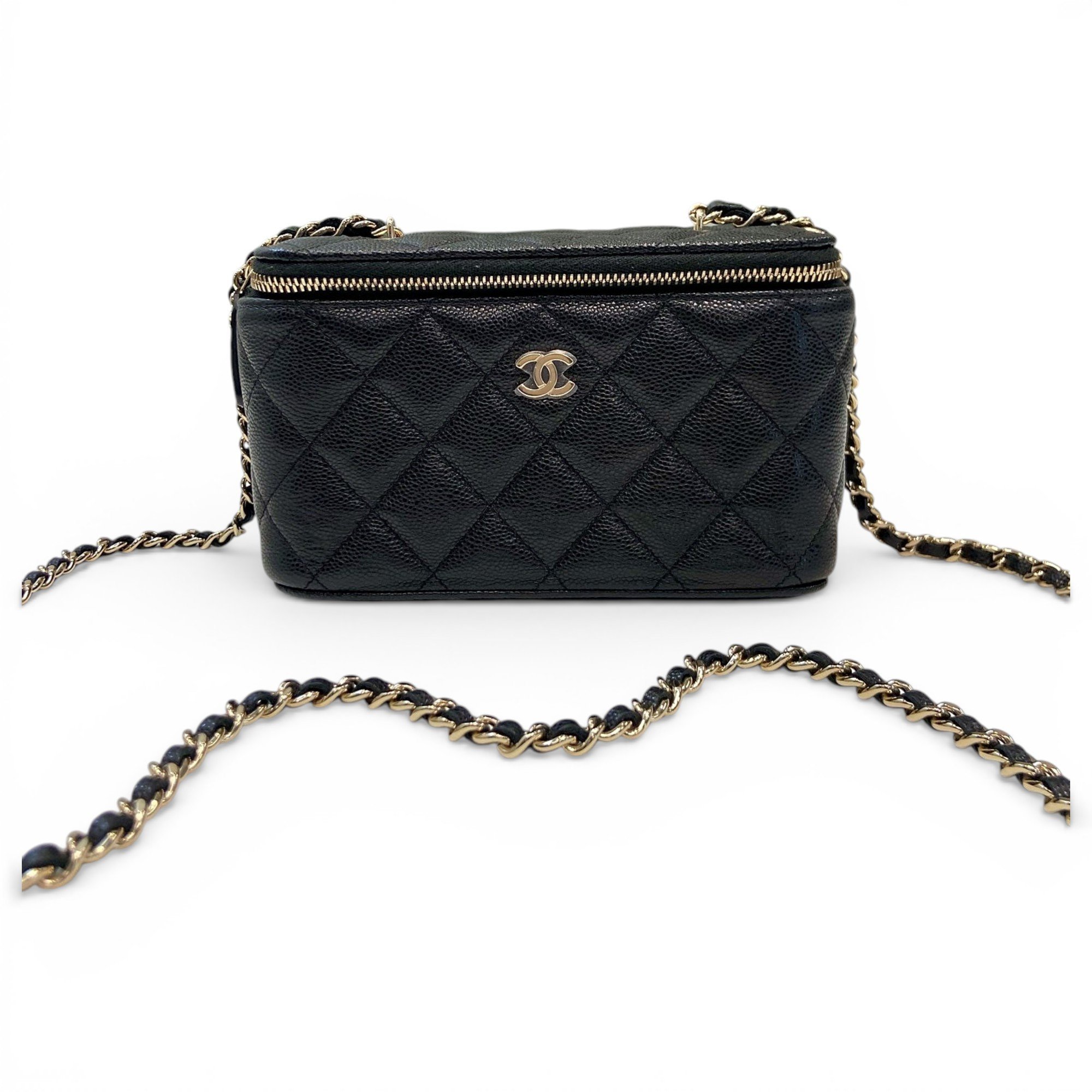 Trendy CC Vanity leather handbag