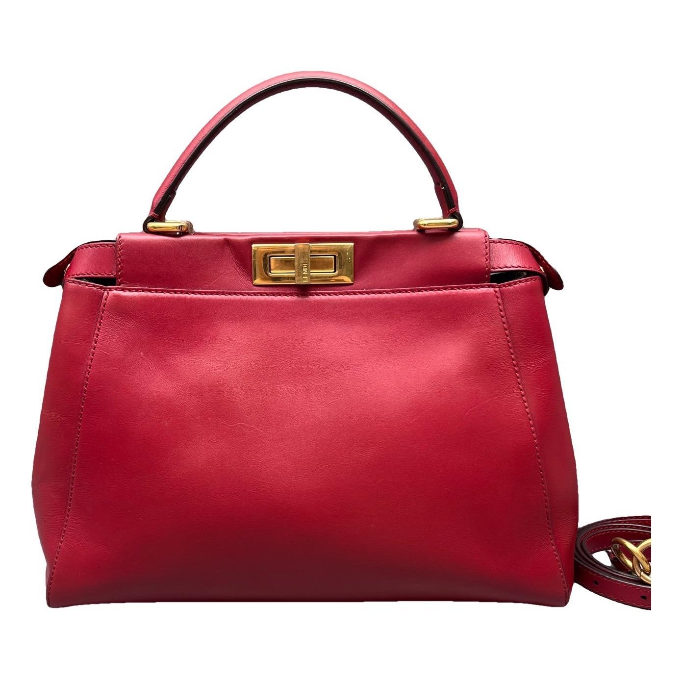 Peekaboo leather handbag