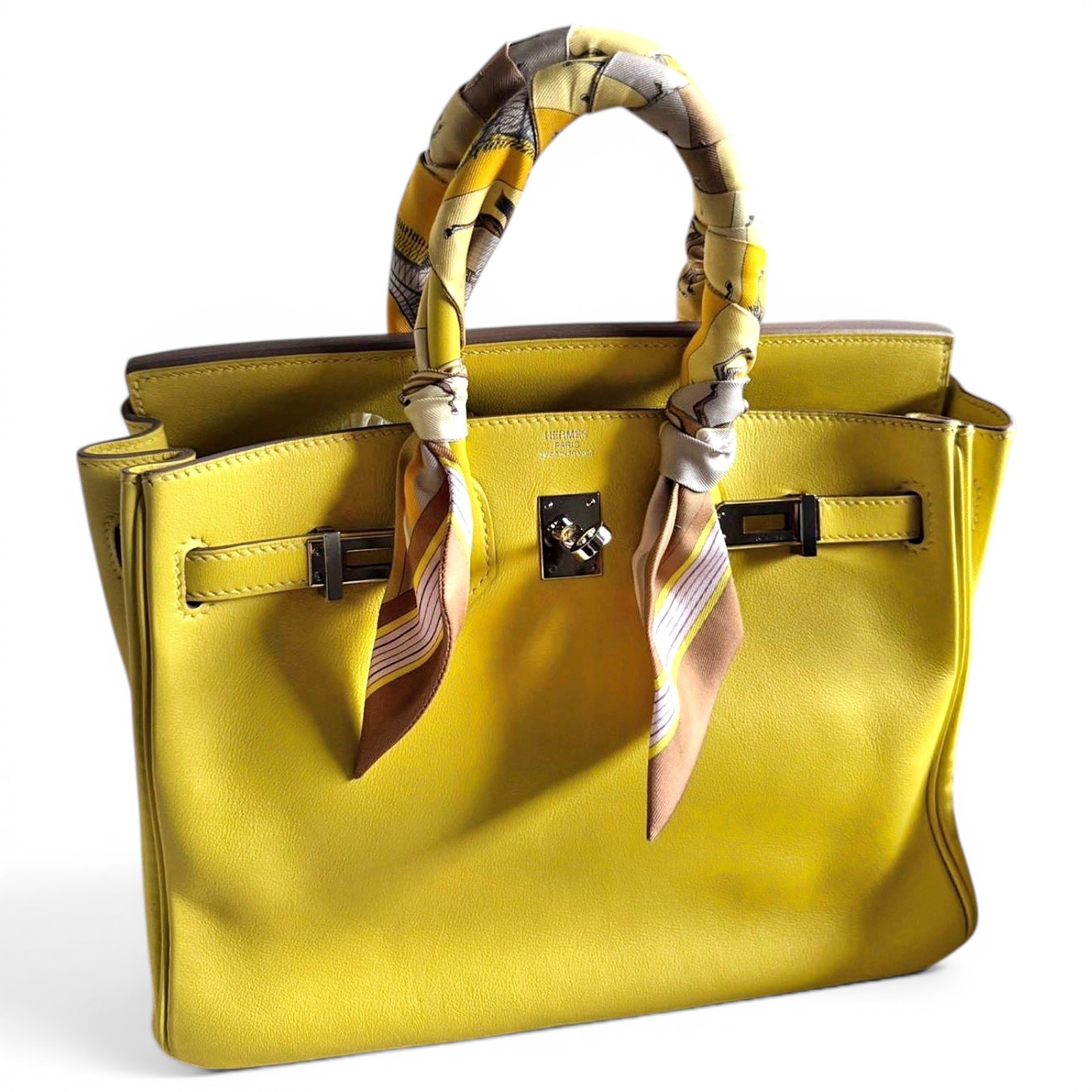 Hermes Birkin 25 Handbag Lime