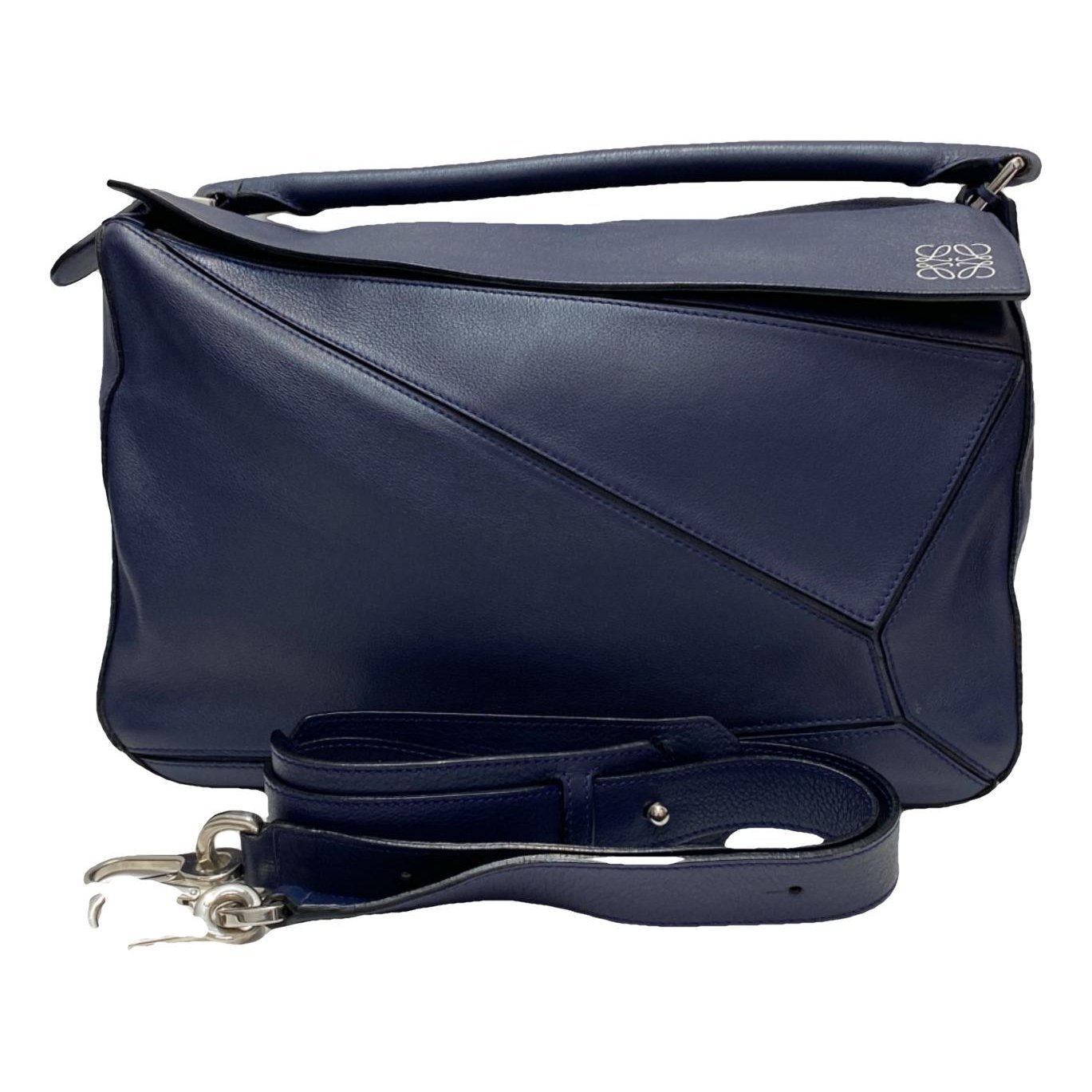 Puzzle leather handbag