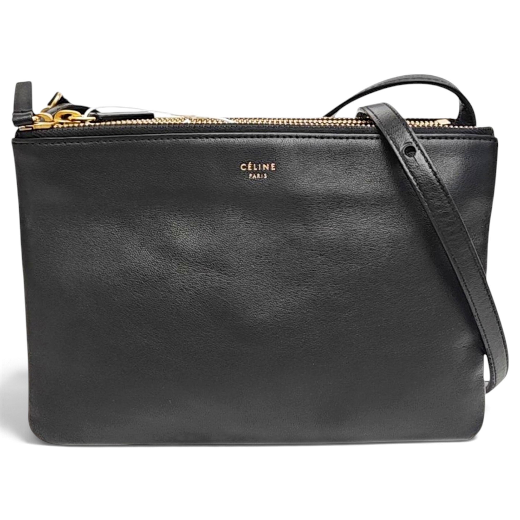 Trio leather crossbody bag