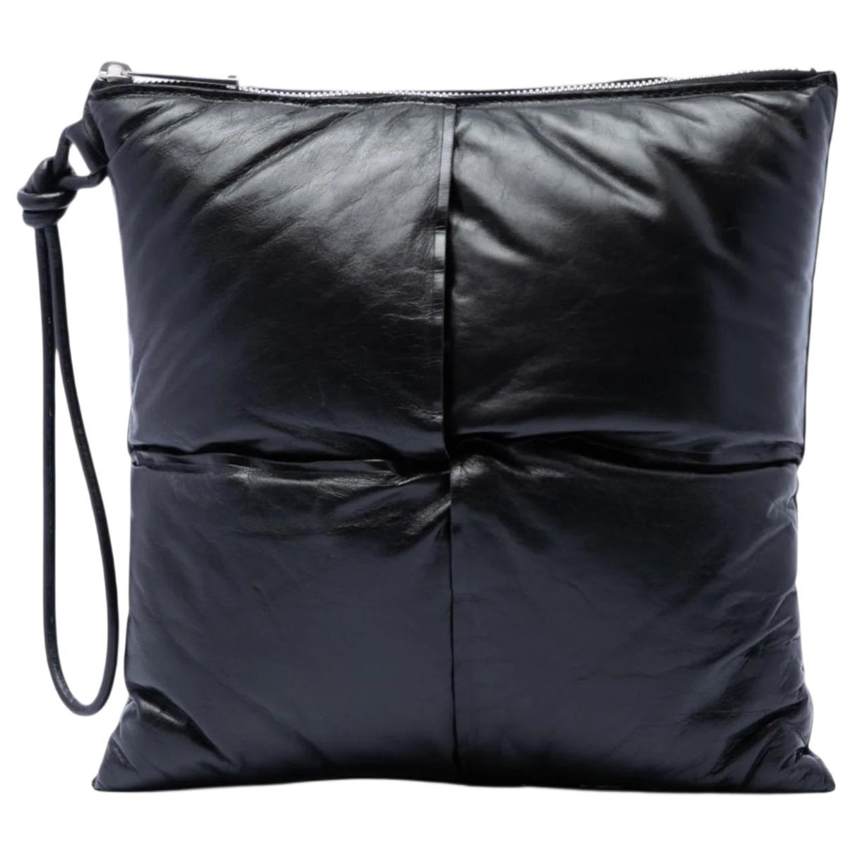 Pouch leather clutch bag