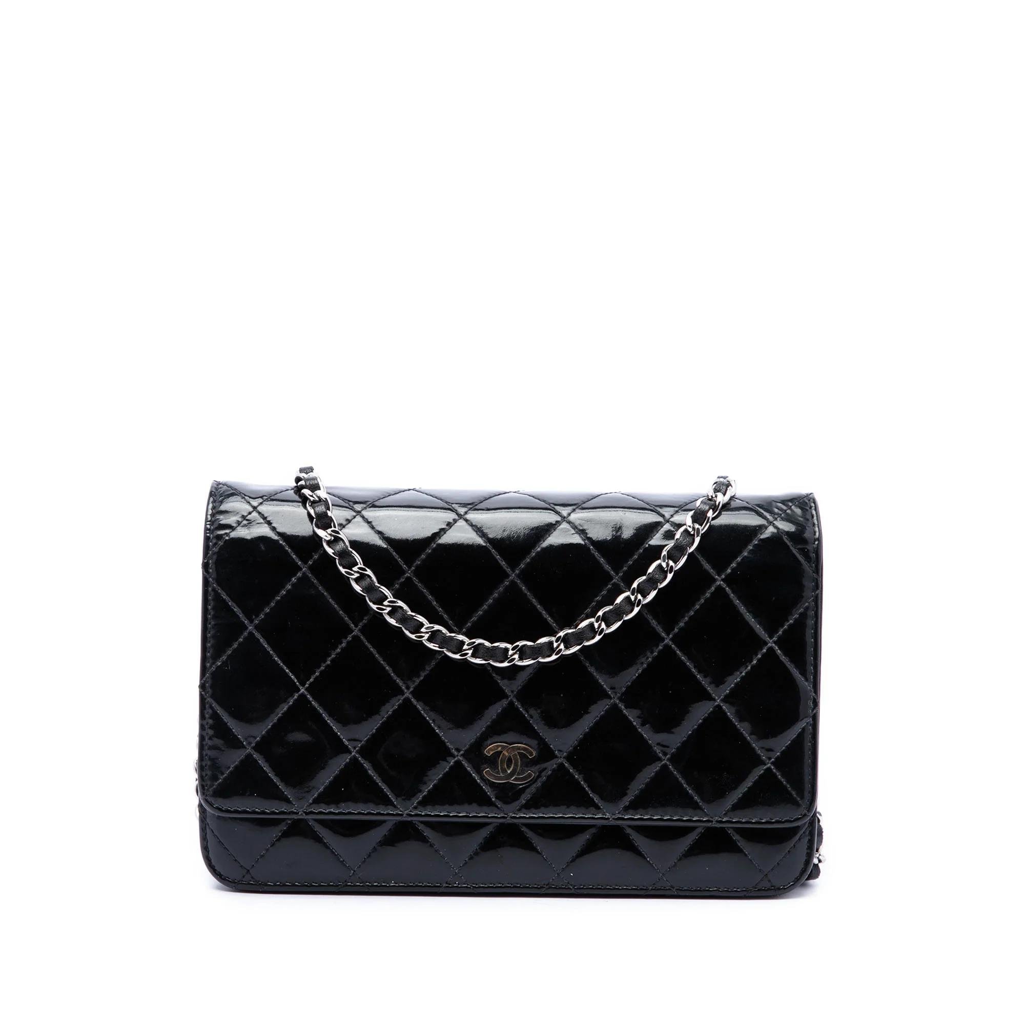 Wallet On Chain leather handbag