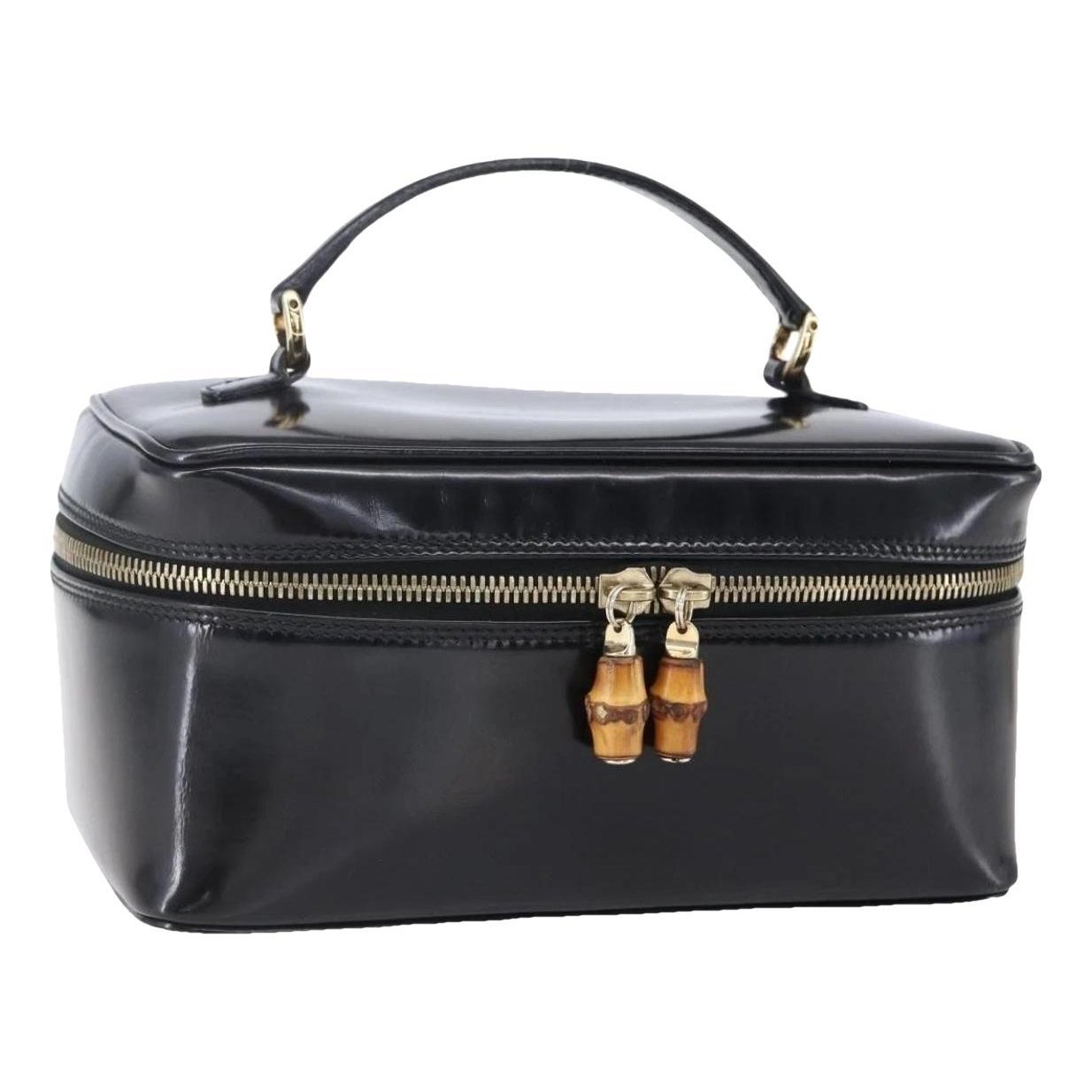 Patent leather handbag
