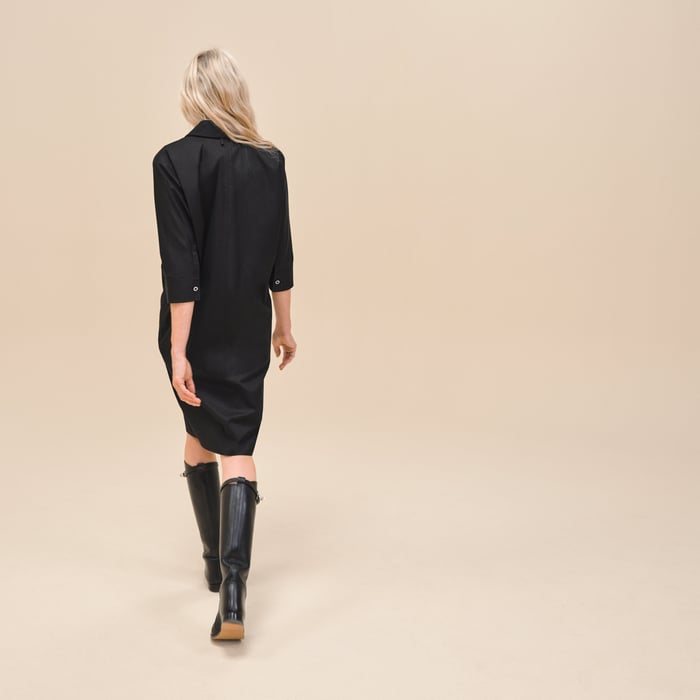 Noir Shirt Dress