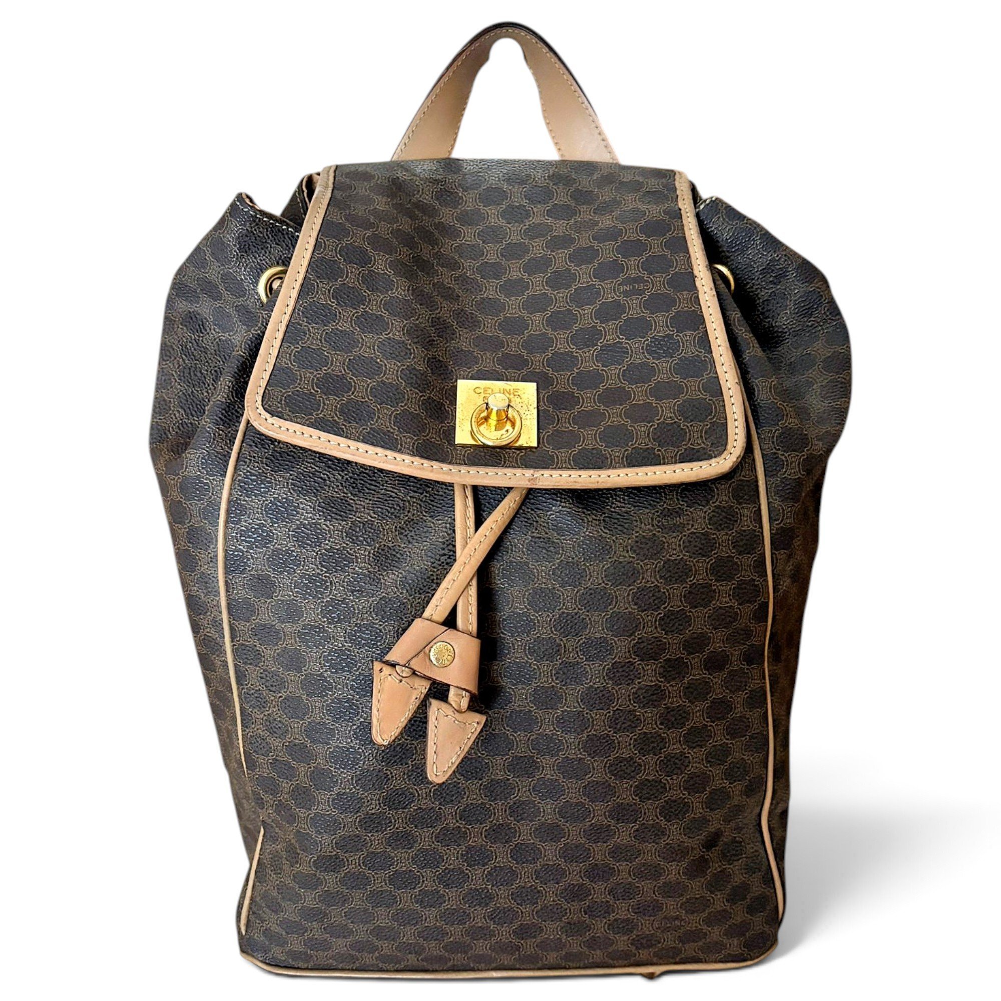 Leather backpack