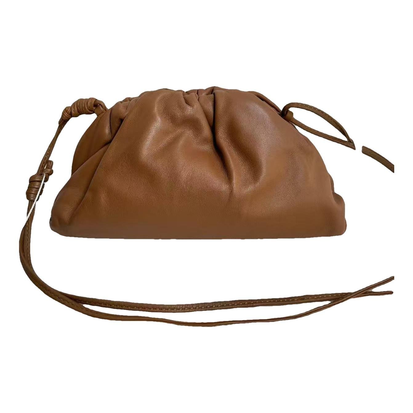 Pouch leather handbag