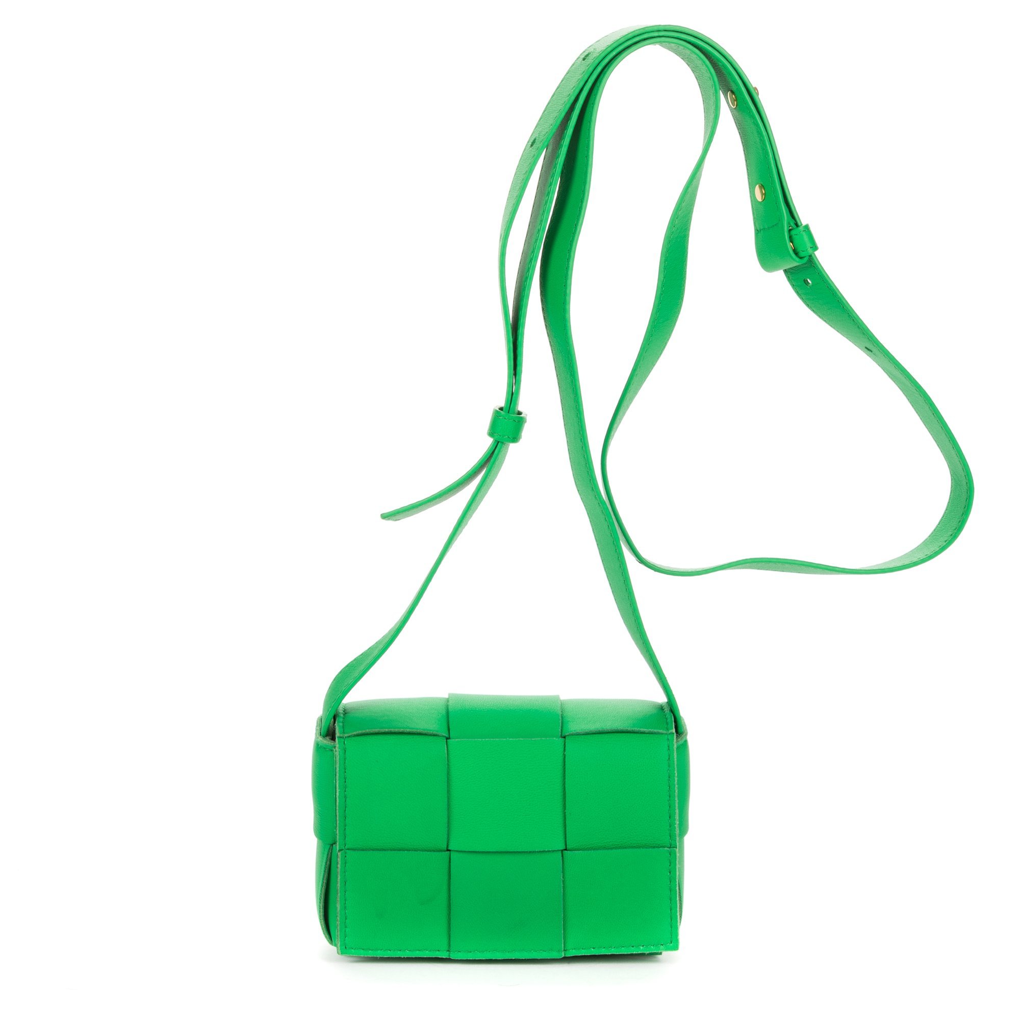Cassette leather handbag