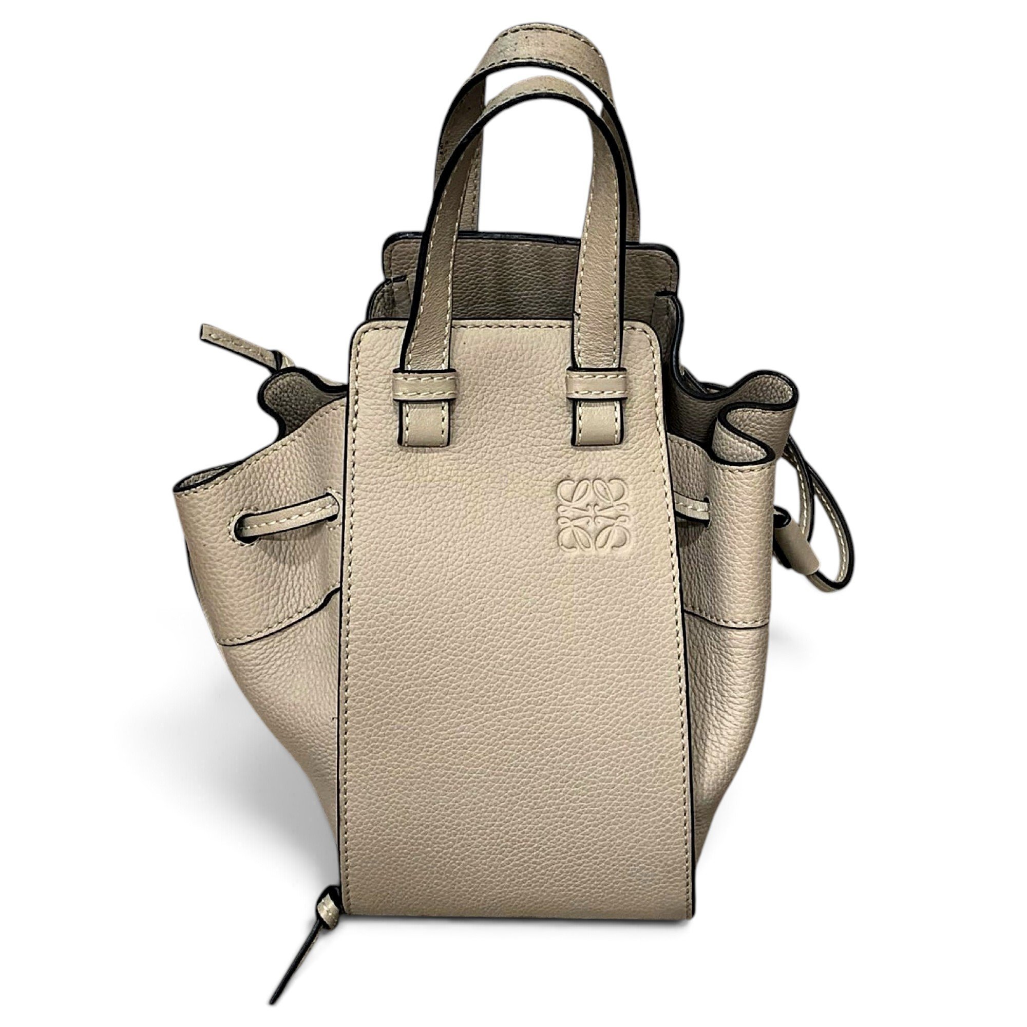 Hammock leather handbag