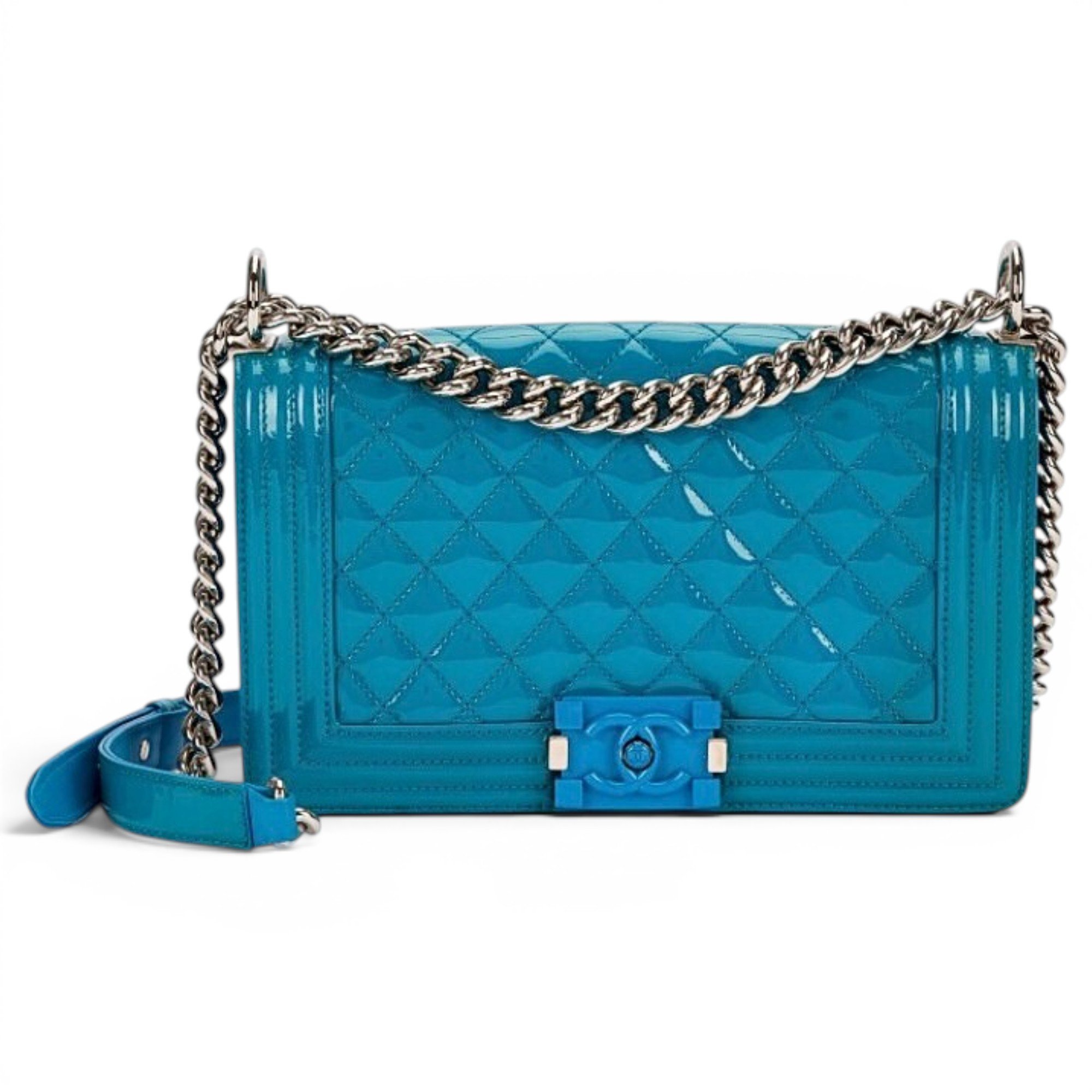 Boy patent leather crossbody bag