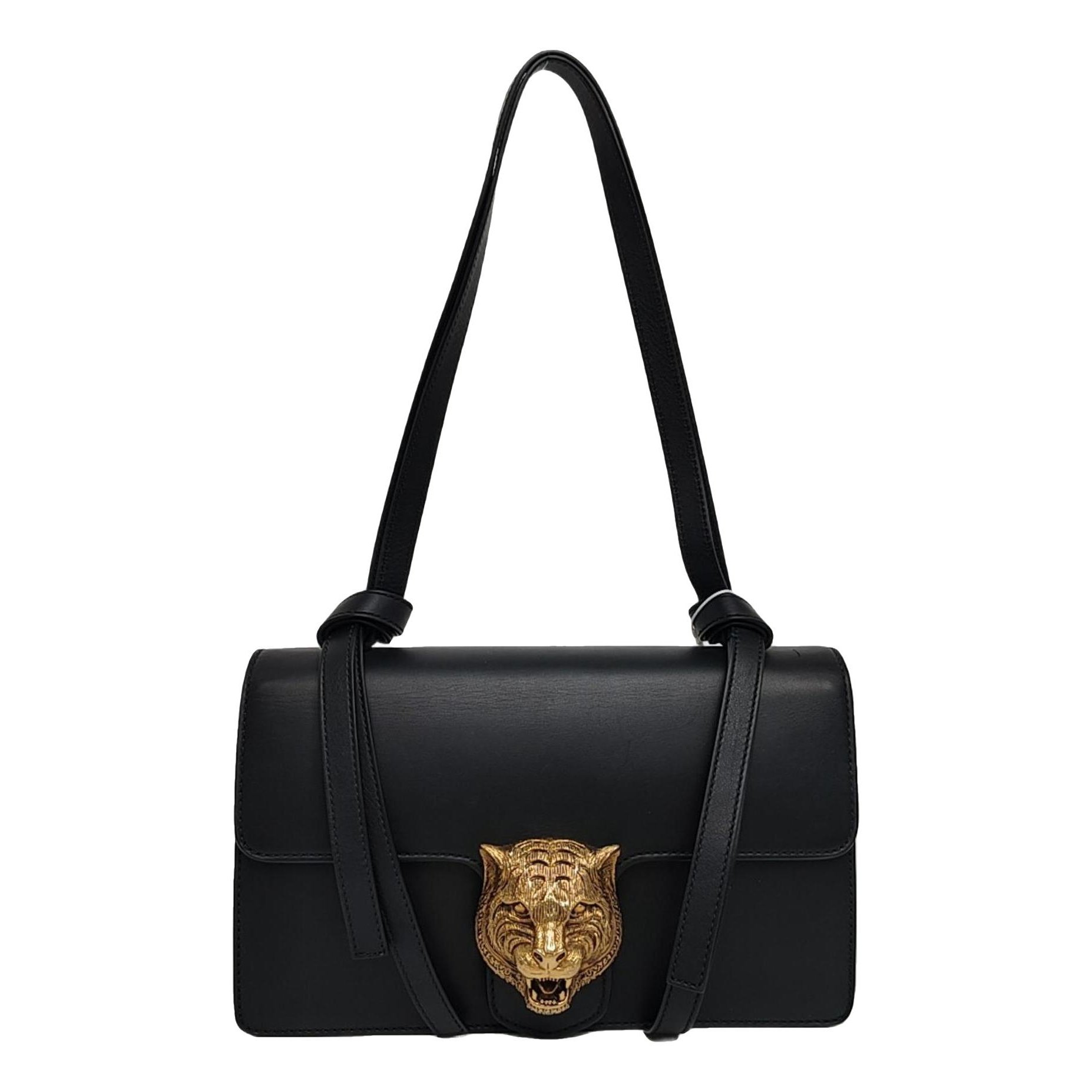 Animalier leather handbag