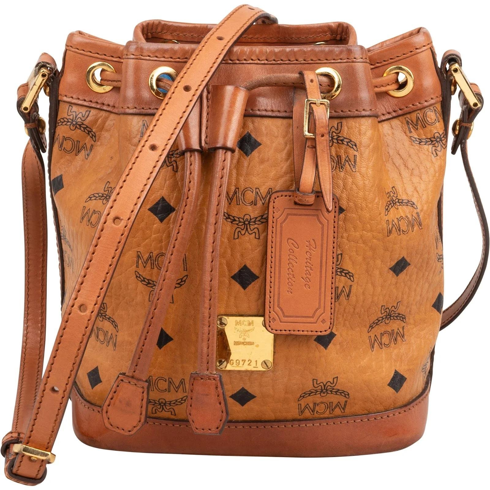 Heritage Drawstring leather crossbody bag