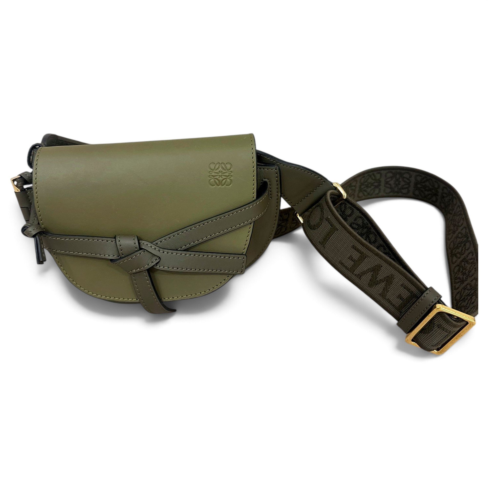 Gate leather crossbody bag