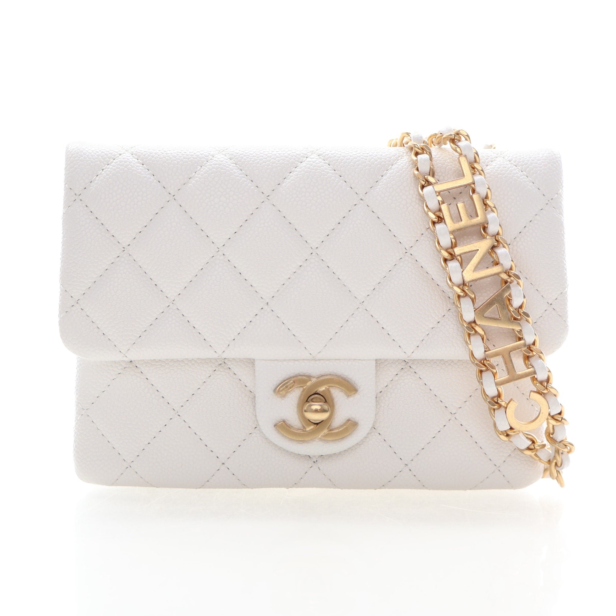 Chanel Small Caviar Single Flap Belt Bag