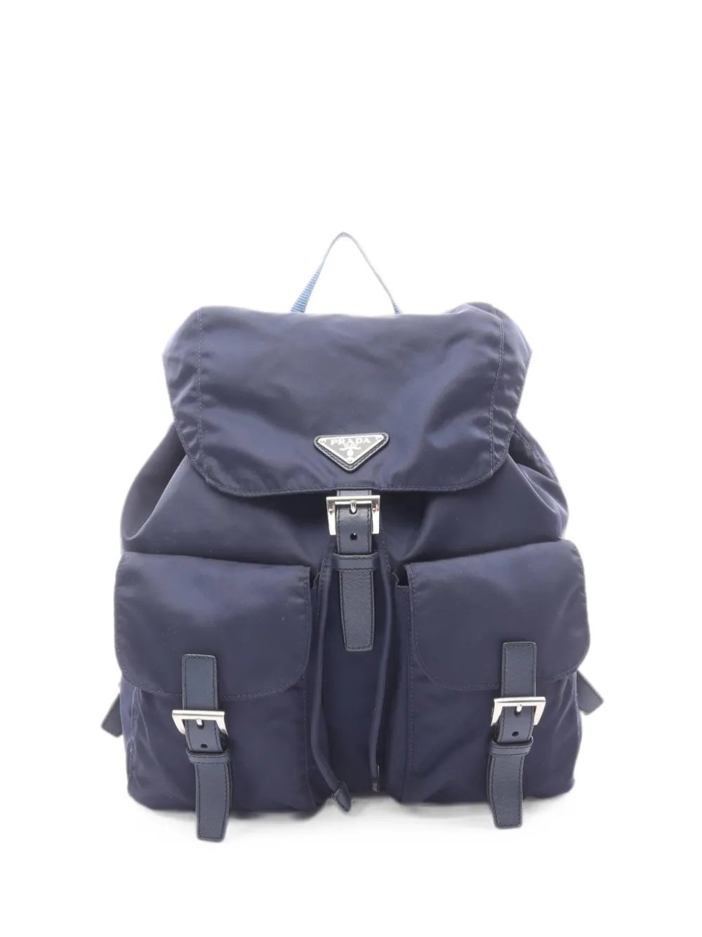 2010s triangle-logo-plaque backpack