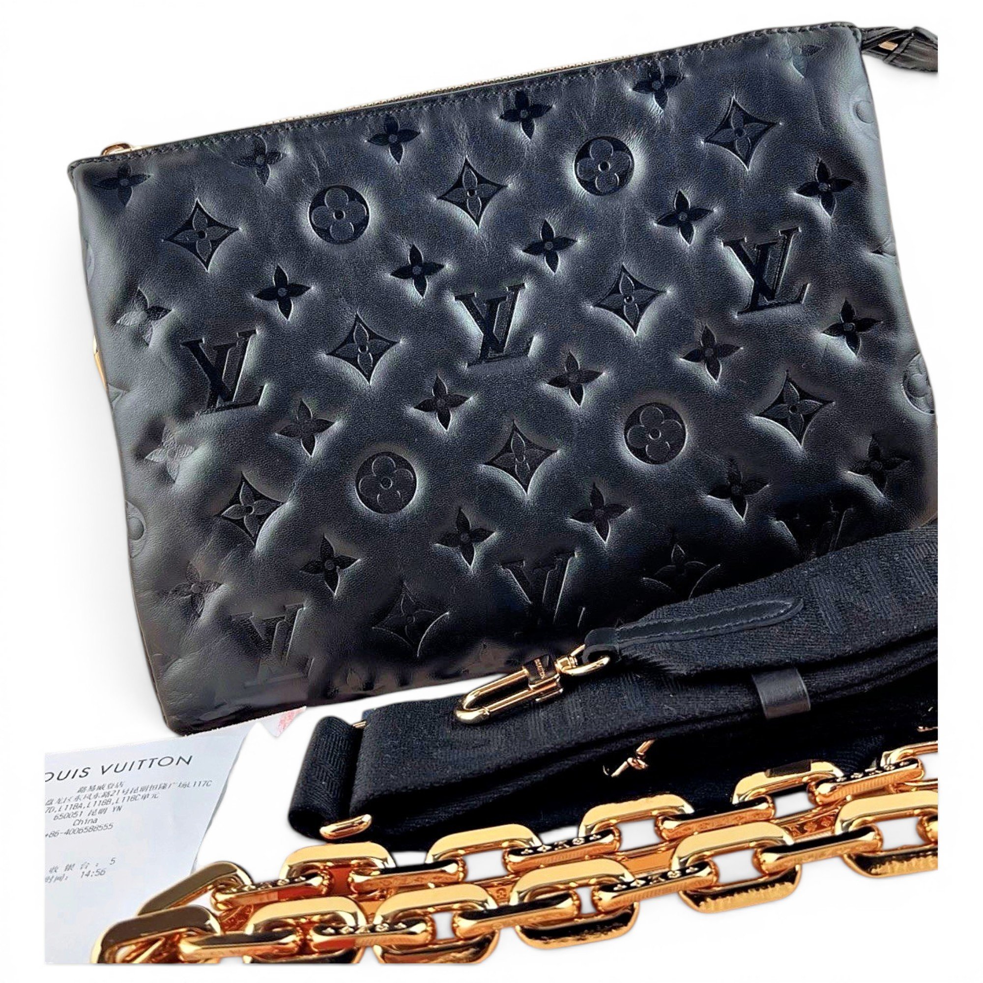 Coussin leather handbag
