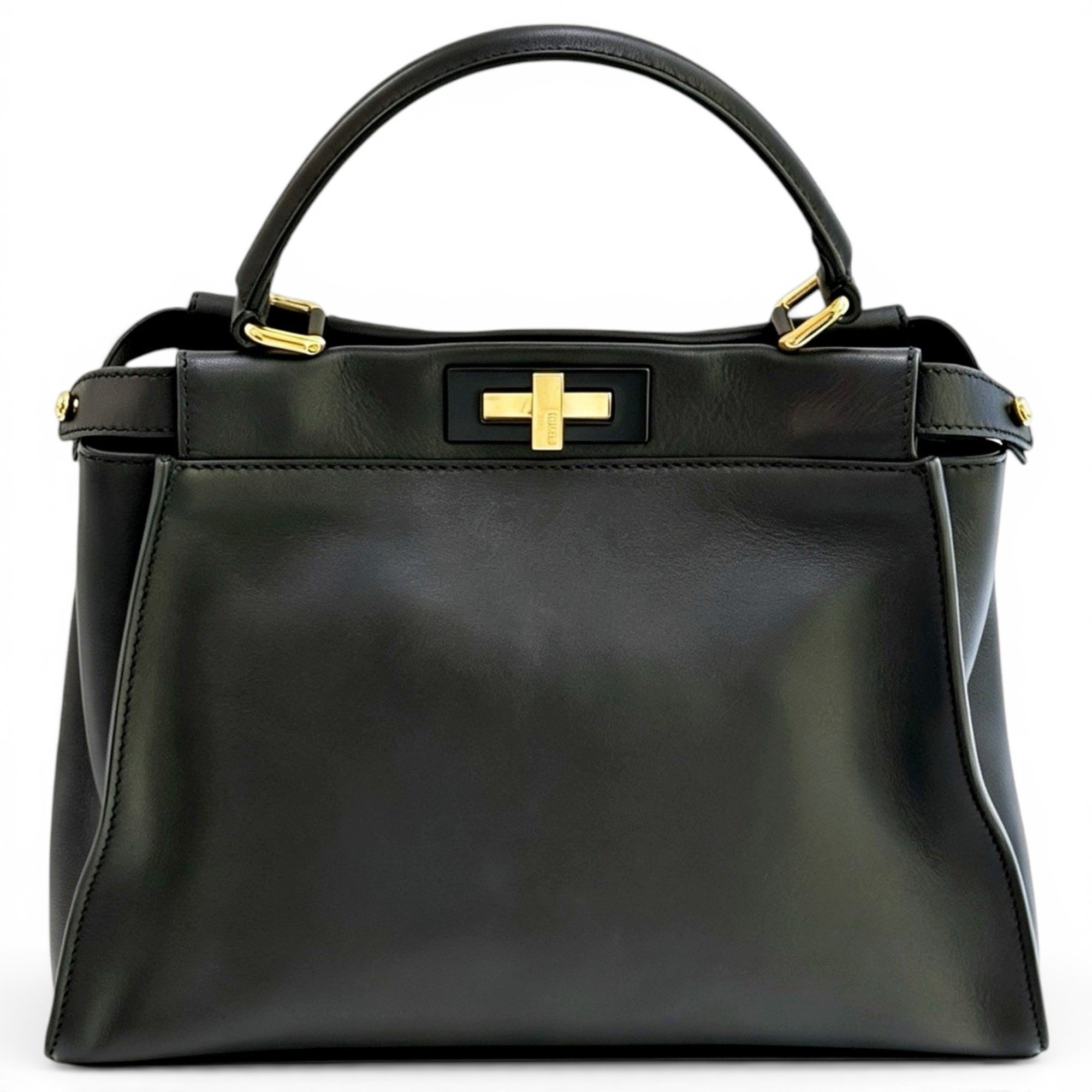 Peekaboo leather handbag