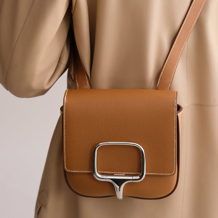 Gold Hermès Della Cavalleria Mini Bag II
