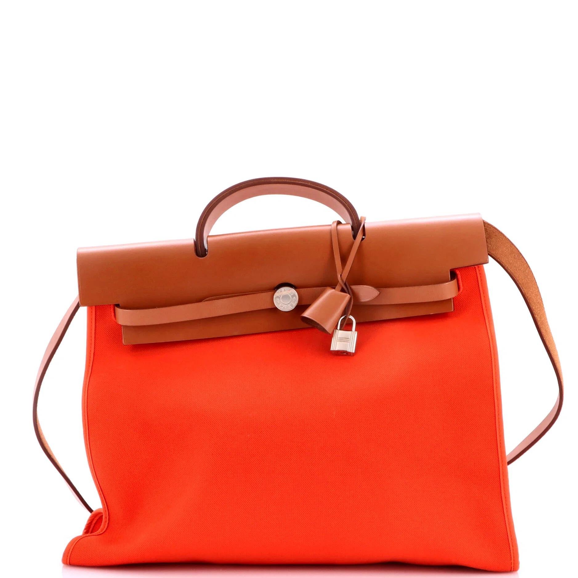 Hermes Herbag Handbag Orange 2018