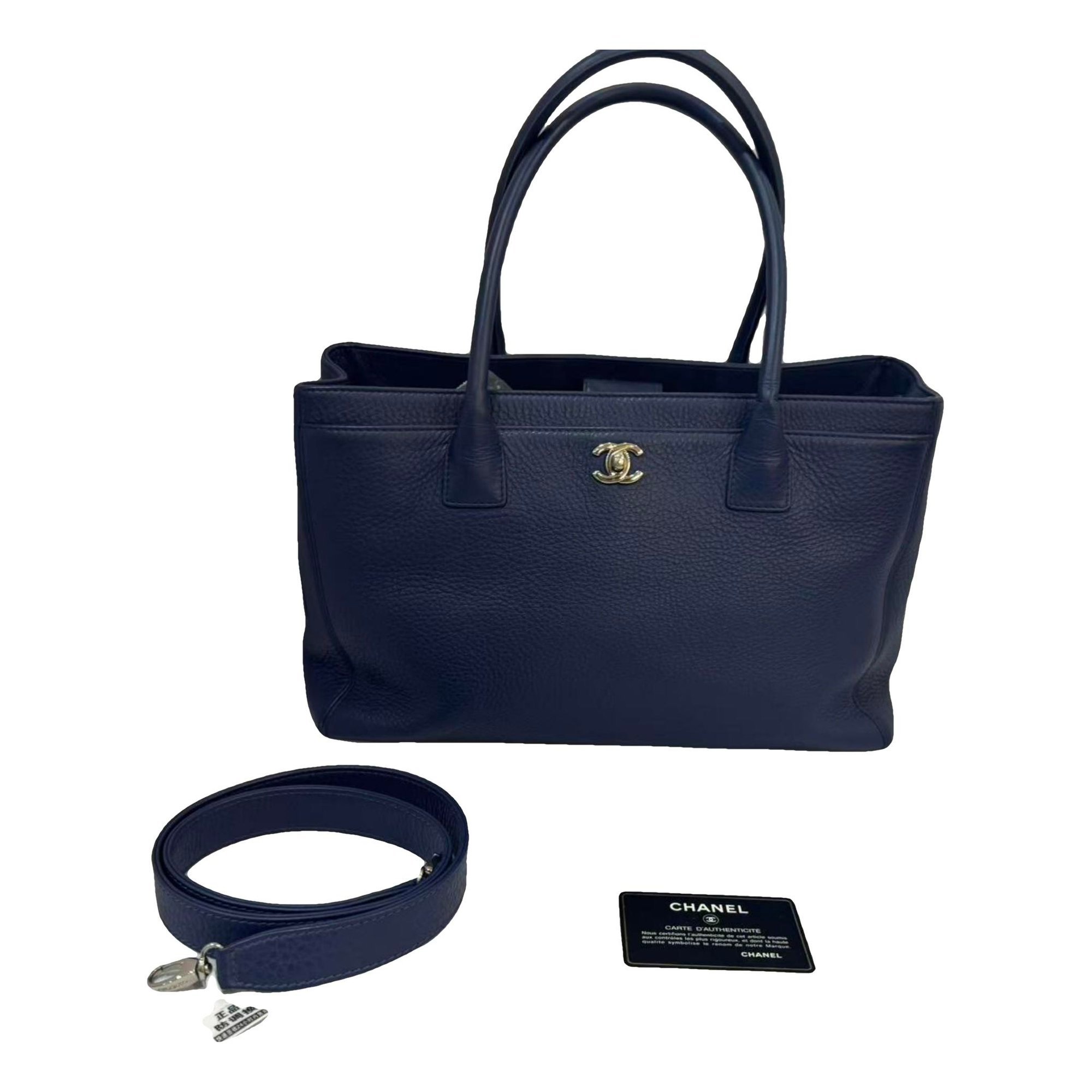 Executive leather tote