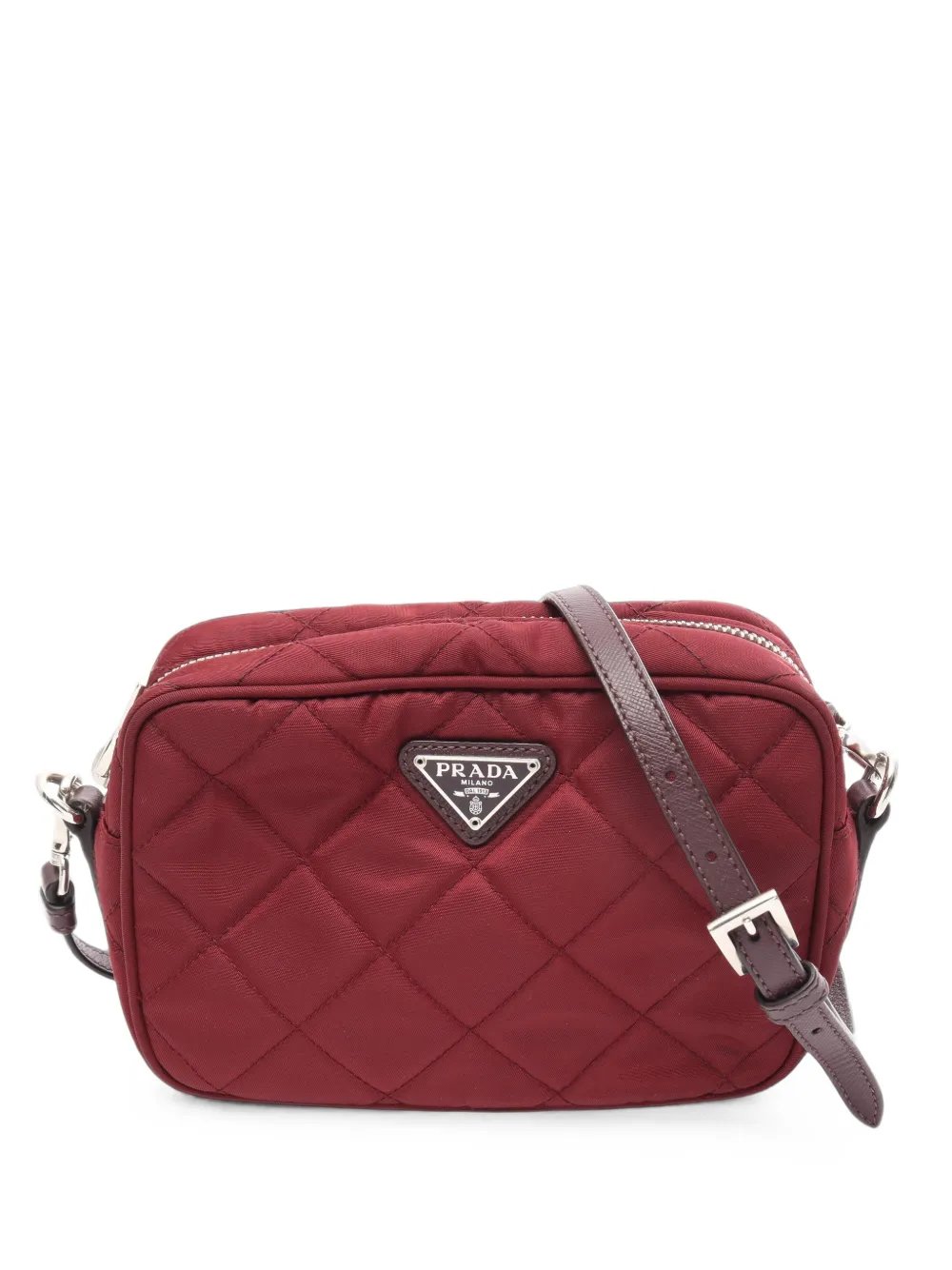 2010s quilted Saffiano shoulder bag