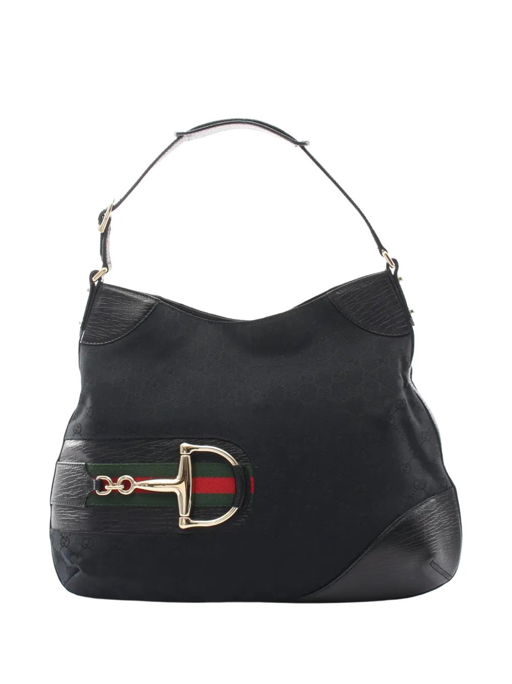 2000-2015 GG Canvas Horsebit Web shoulder bag