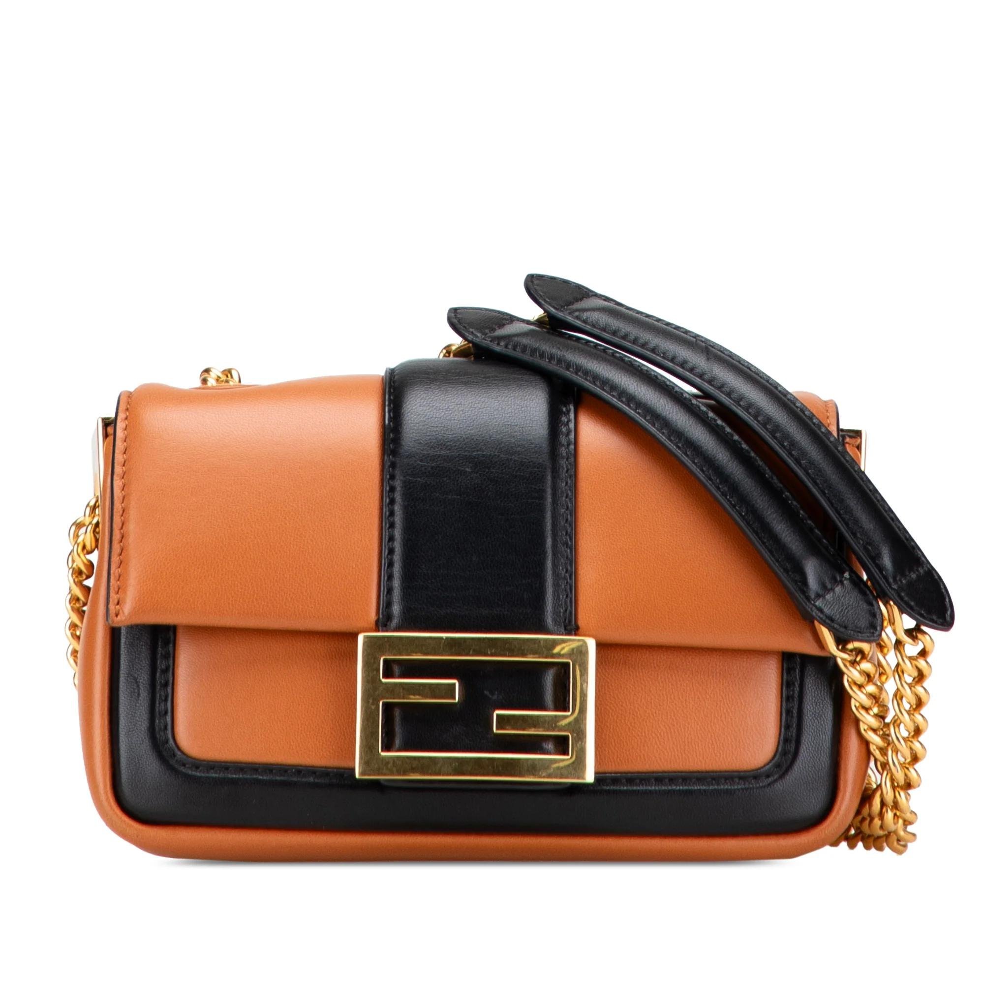 Baguette leather handbag