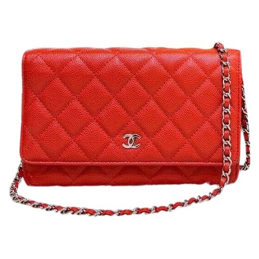 Leather clutch bag