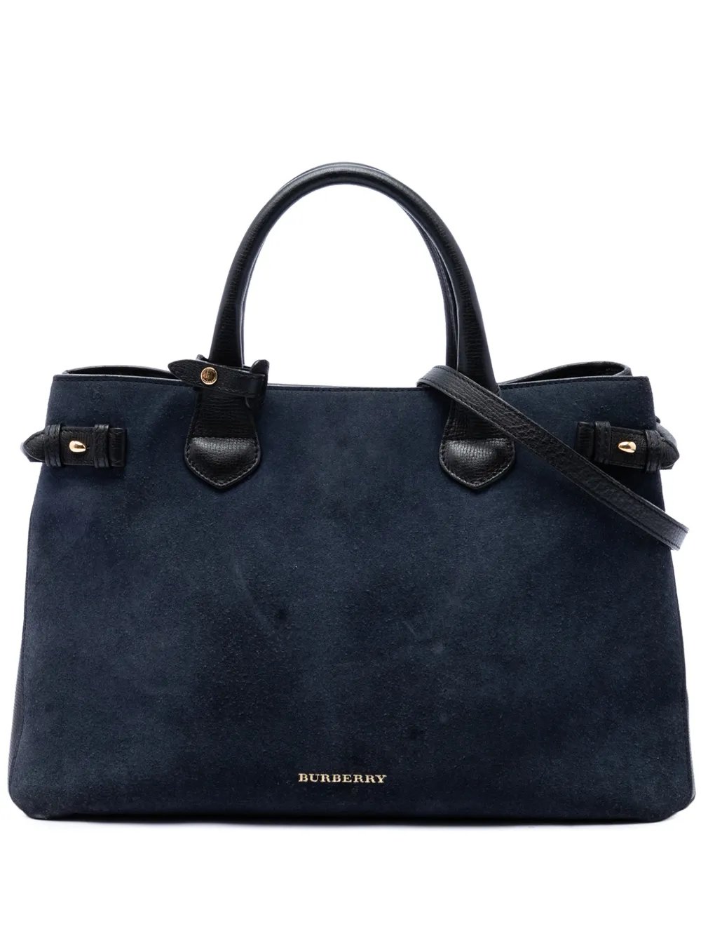 2018-2023 Medium Suede and Calfskin Banner satchel