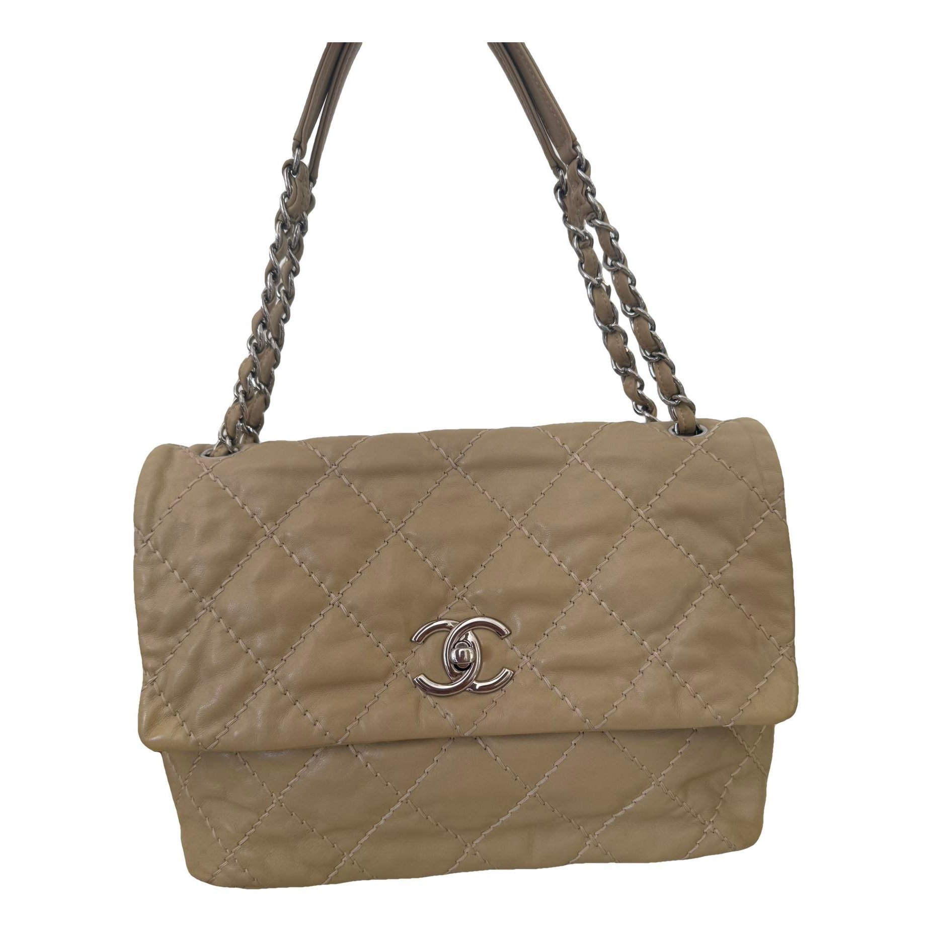 Trendy CC Flap leather handbag