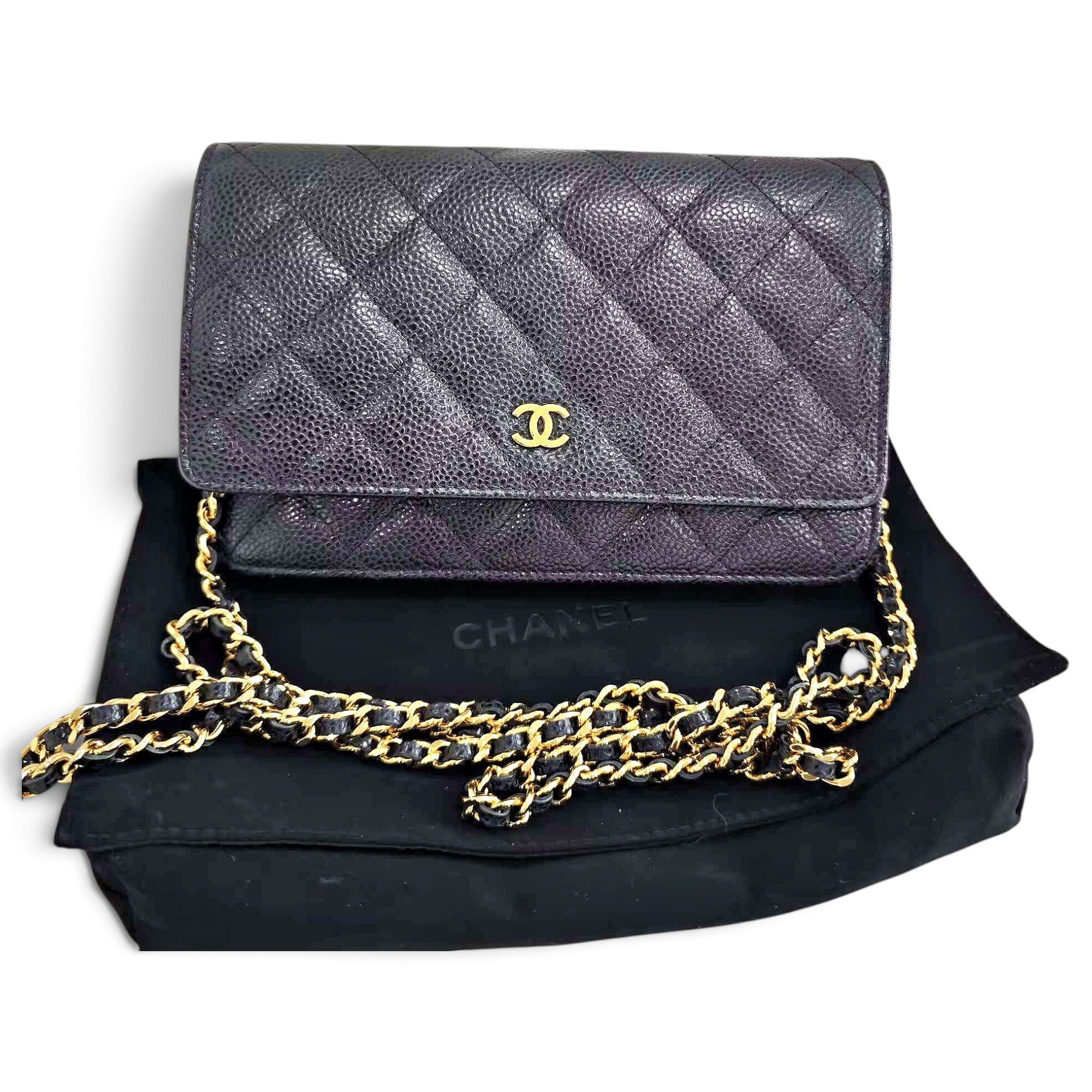 Wallet On Chain Timeless/Classique leather handbag
