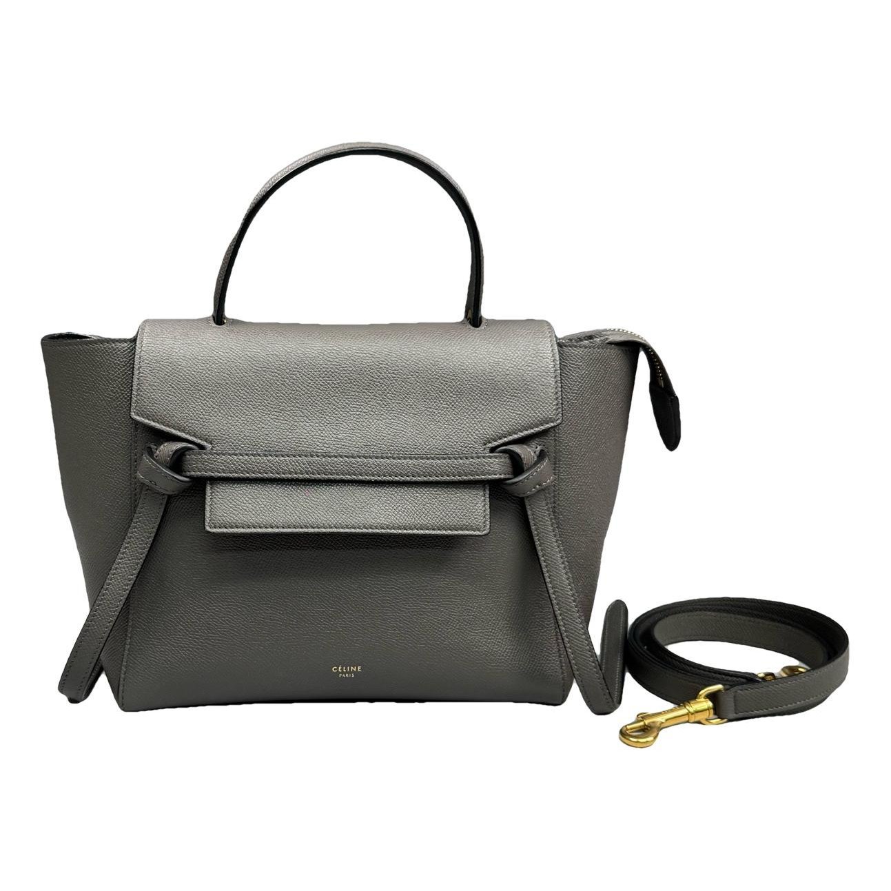 Belt leather handbag