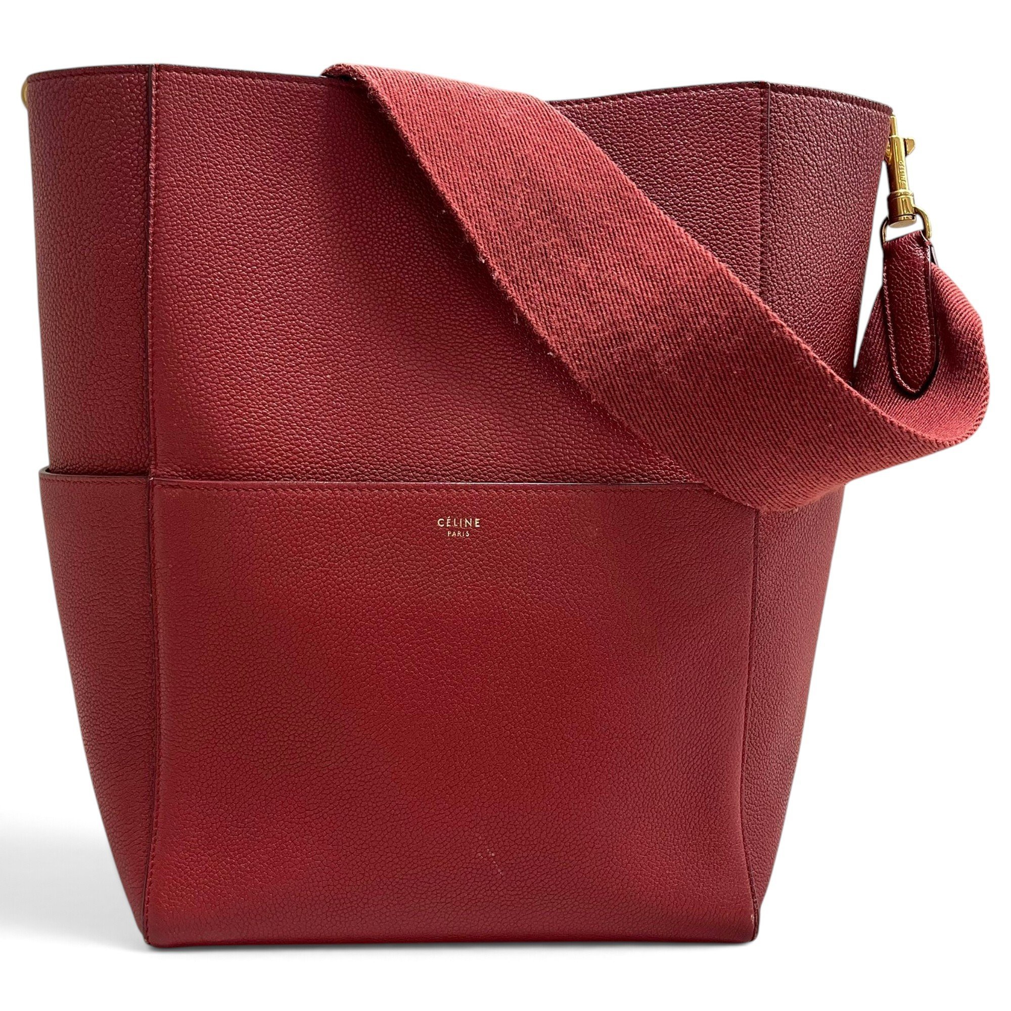 Seau Sangle leather handbag