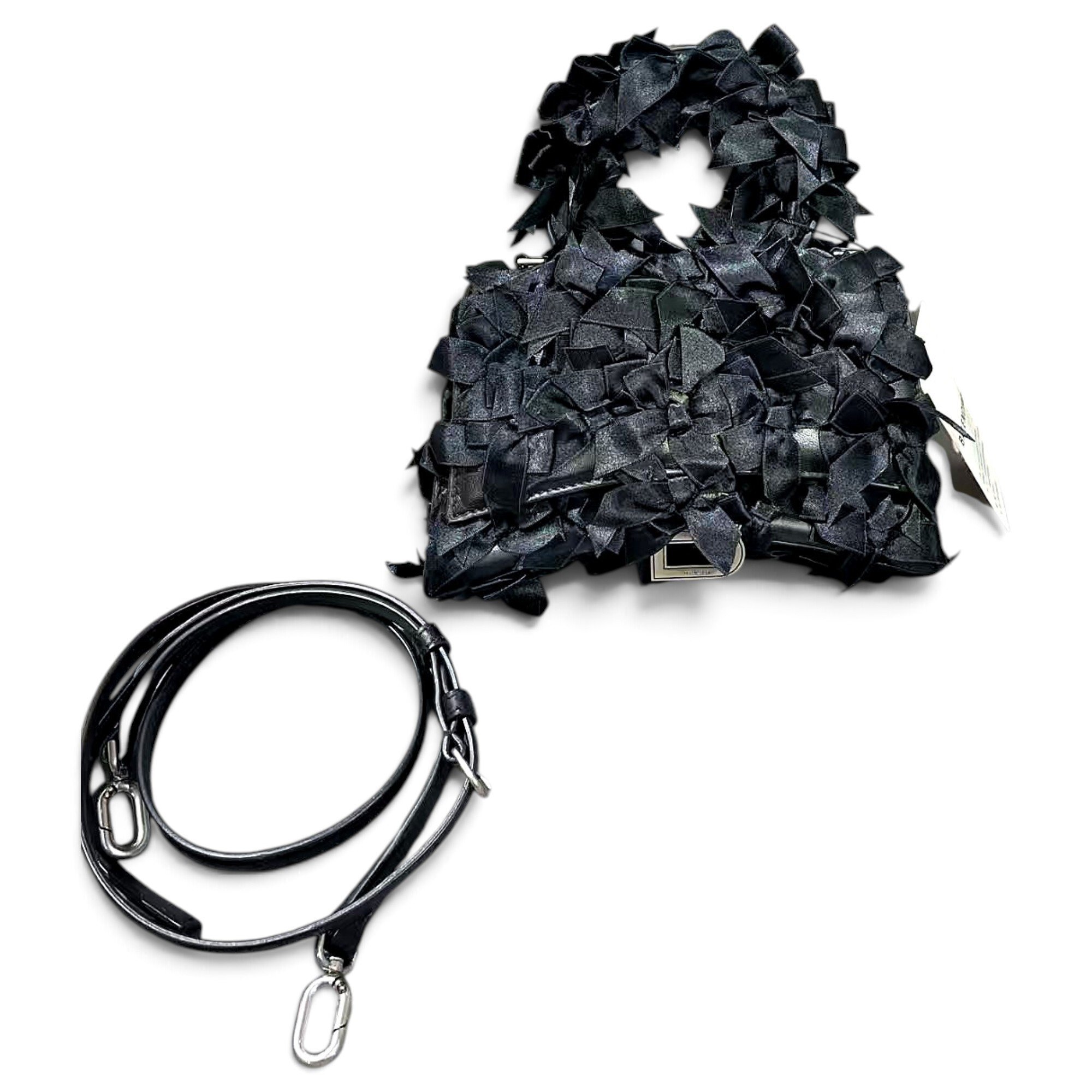 Hourglass silk handbag