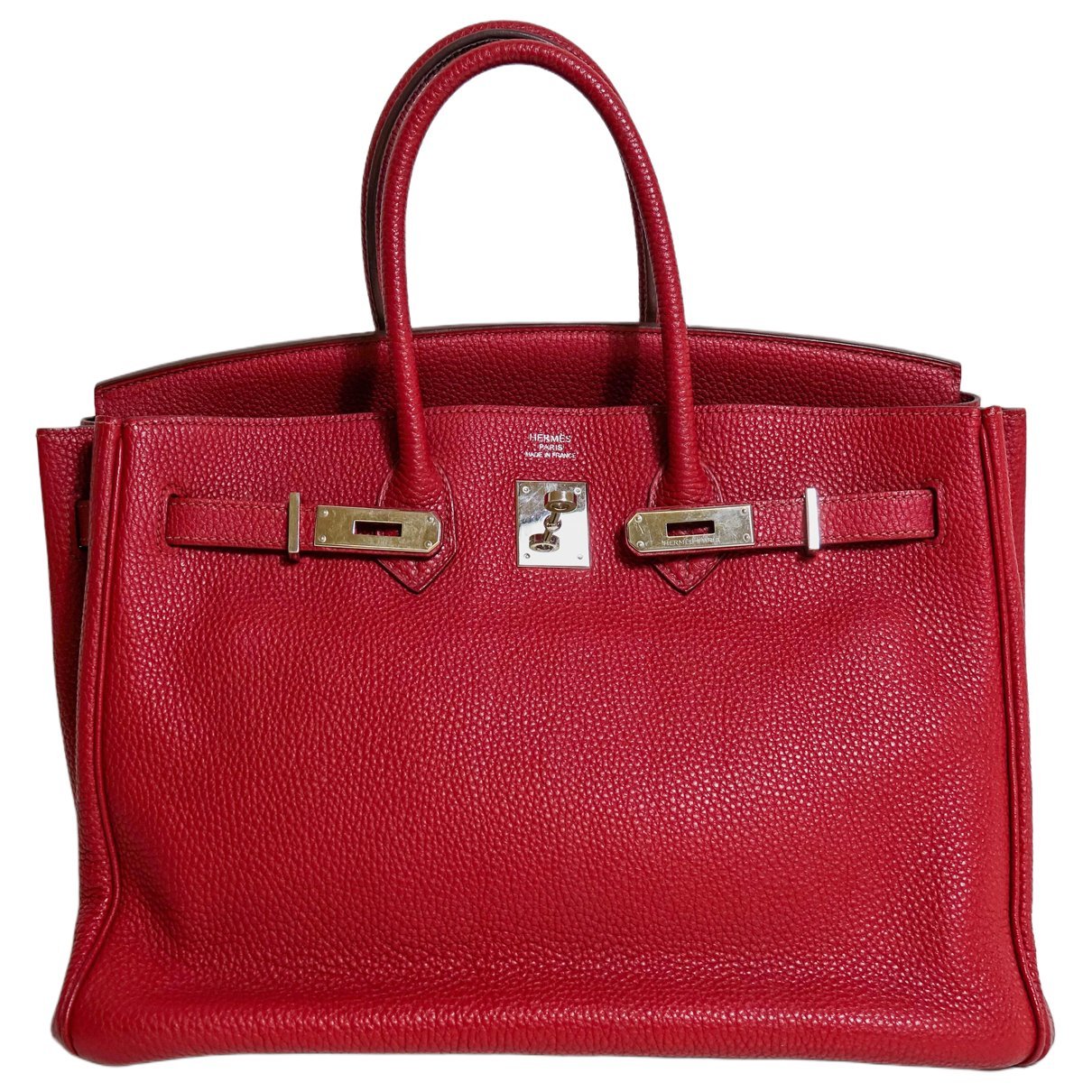 Hermes Birkin 35 Handbag Rouge Garance Togo Leather 2010
