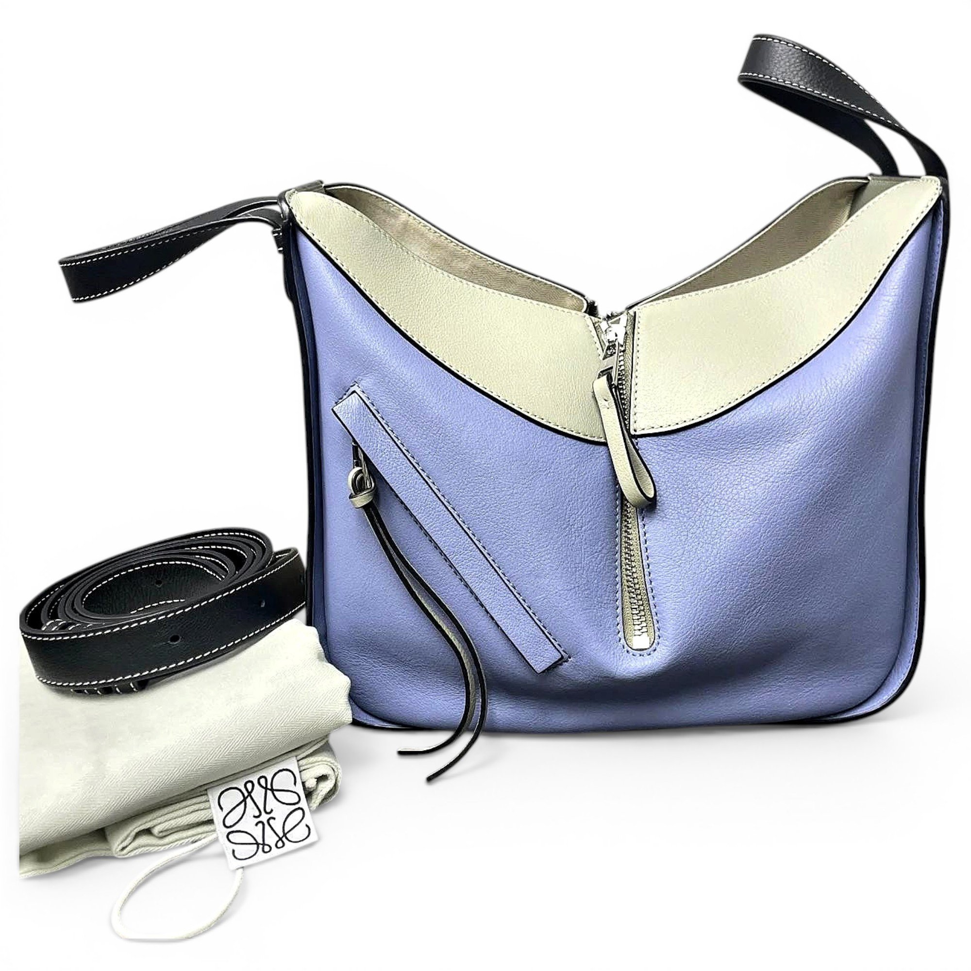 Hammock leather handbag