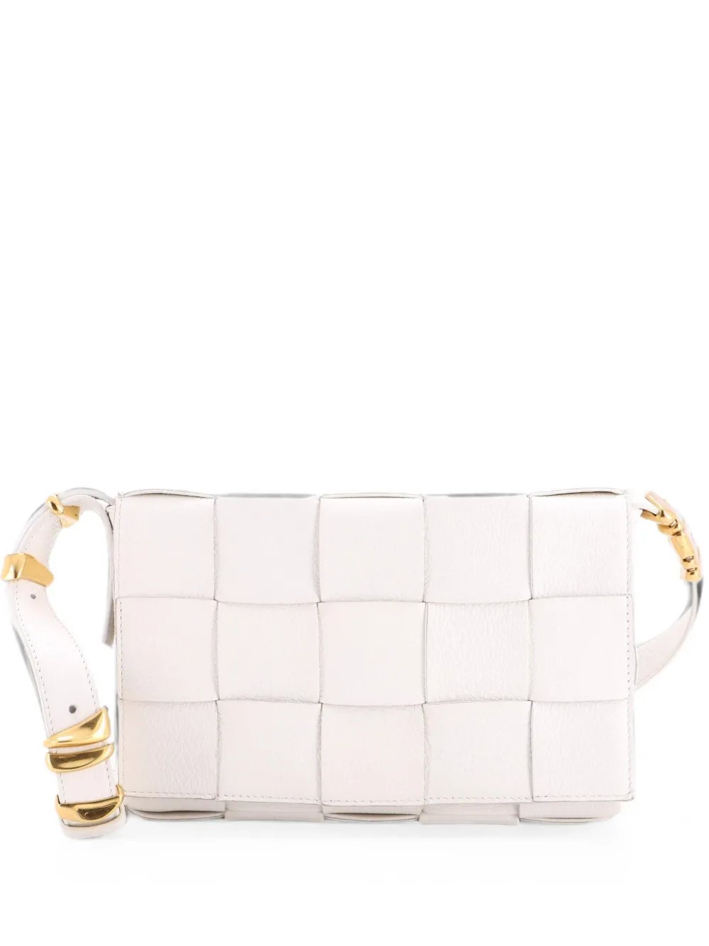 Cassette Maxi Intrecciato Grained Leather crossbody bag