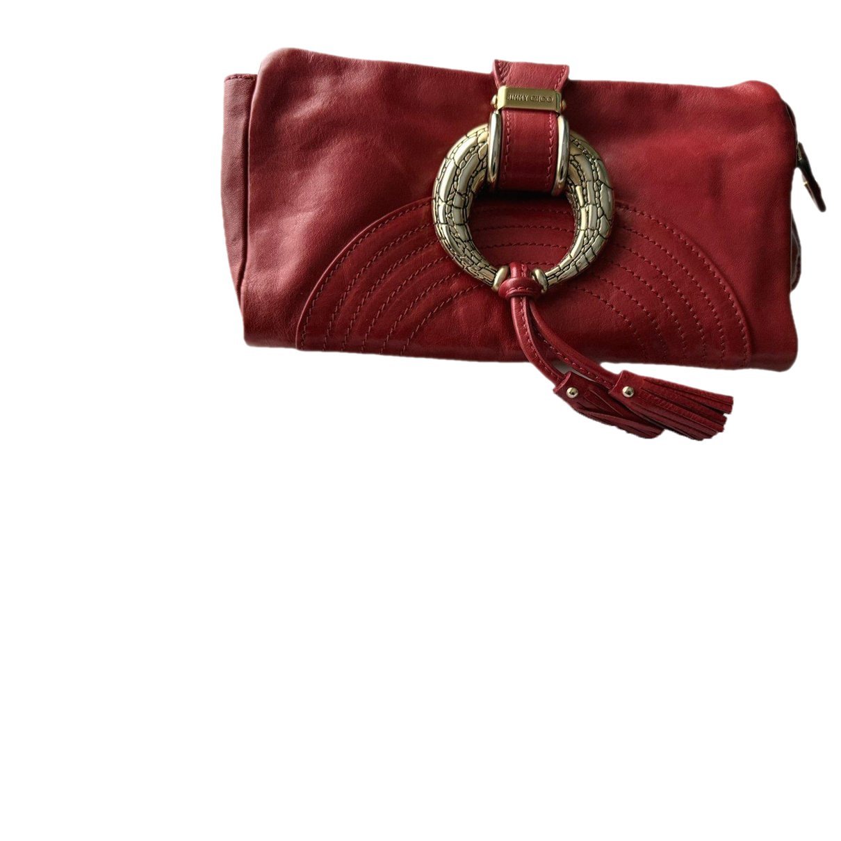 Jimmy Choo Celeste leather clutch bag