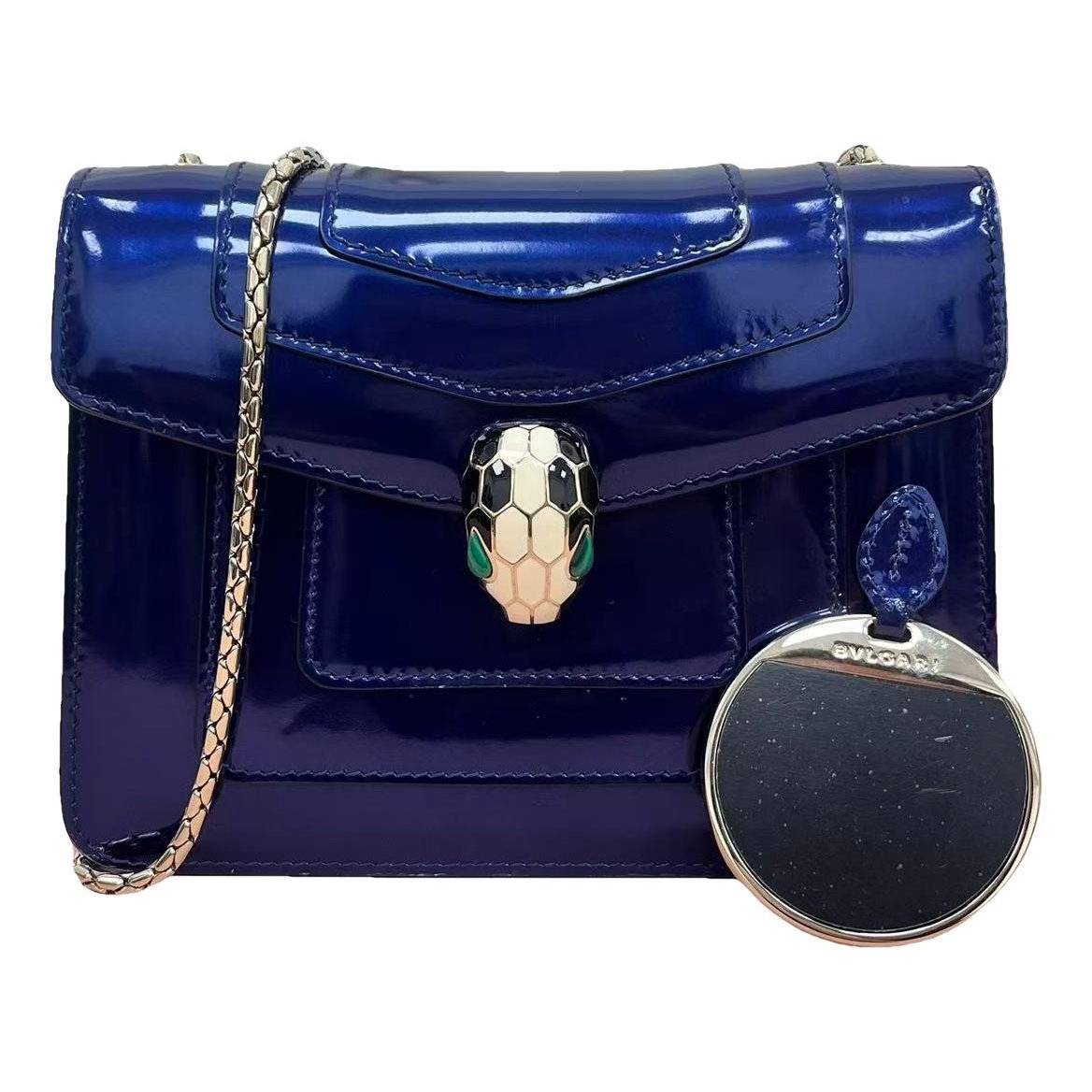 Serpenti patent leather handbag