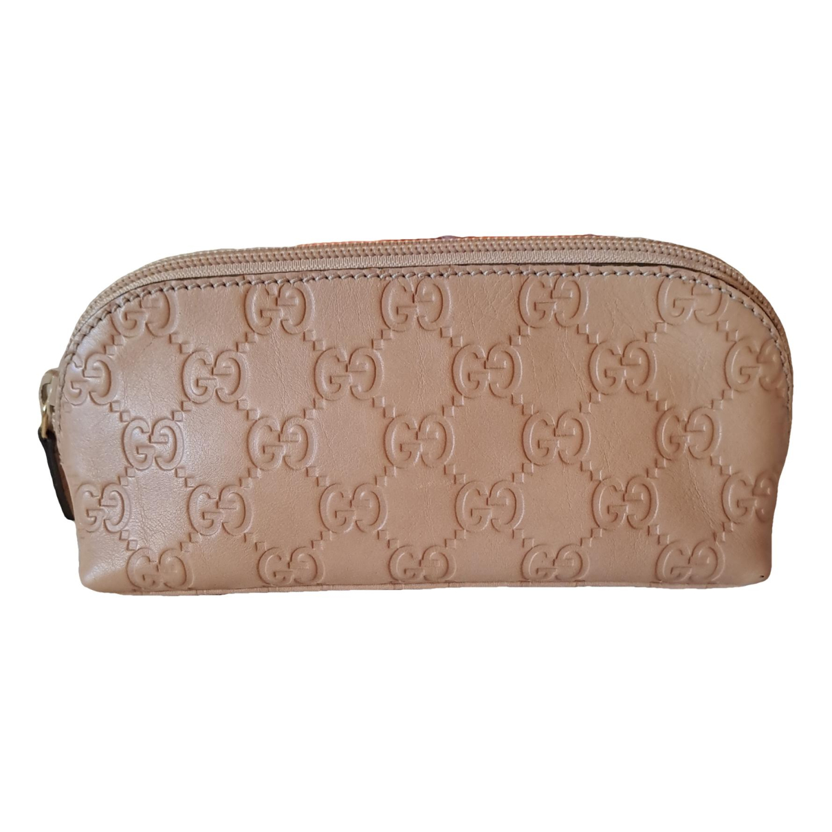 Leather clutch bag