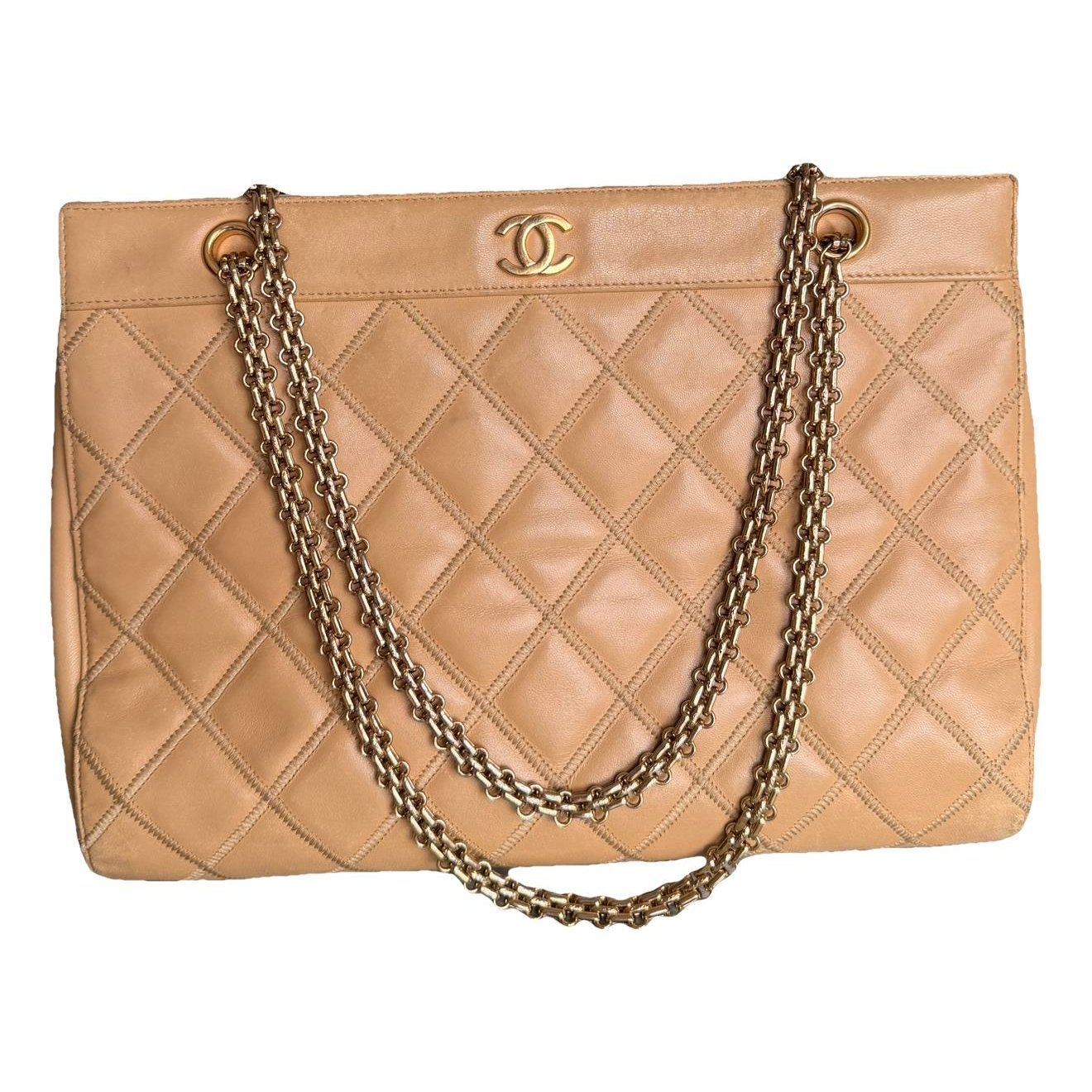 Grand shopping leather tote