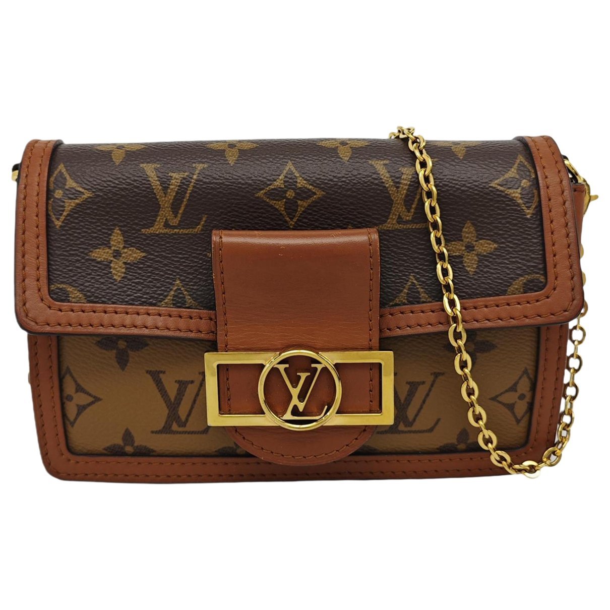 Dauphine leather handbag